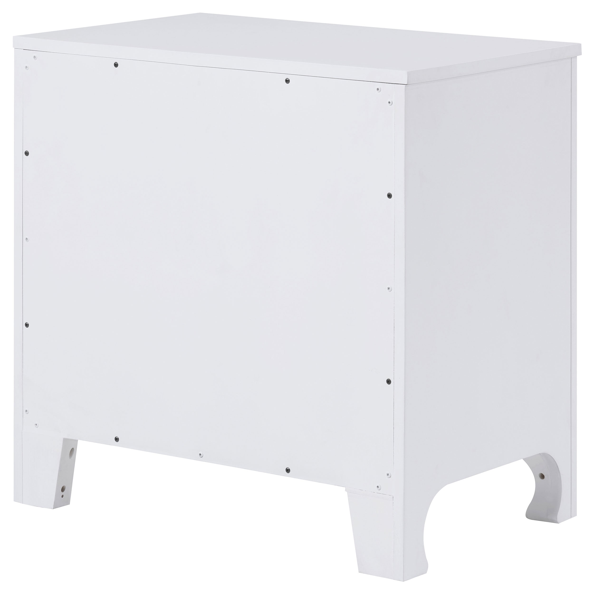 Anastasia 2-drawer Nightstand Pearl White — view 8