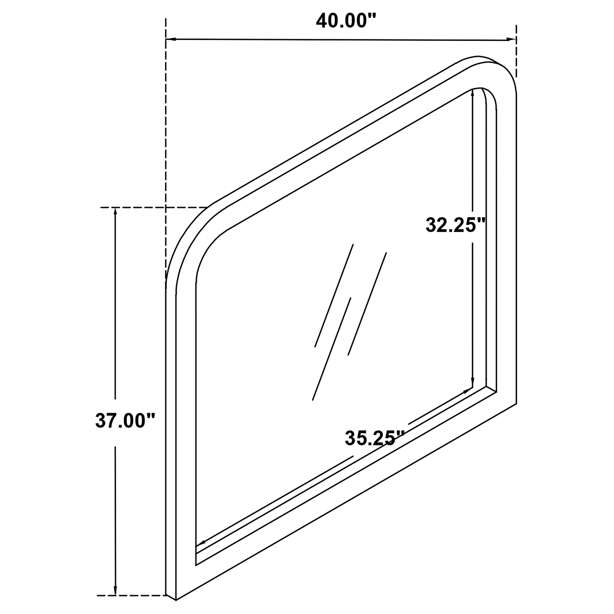 Anastasia Dresser Mirror Pearl White — view 4