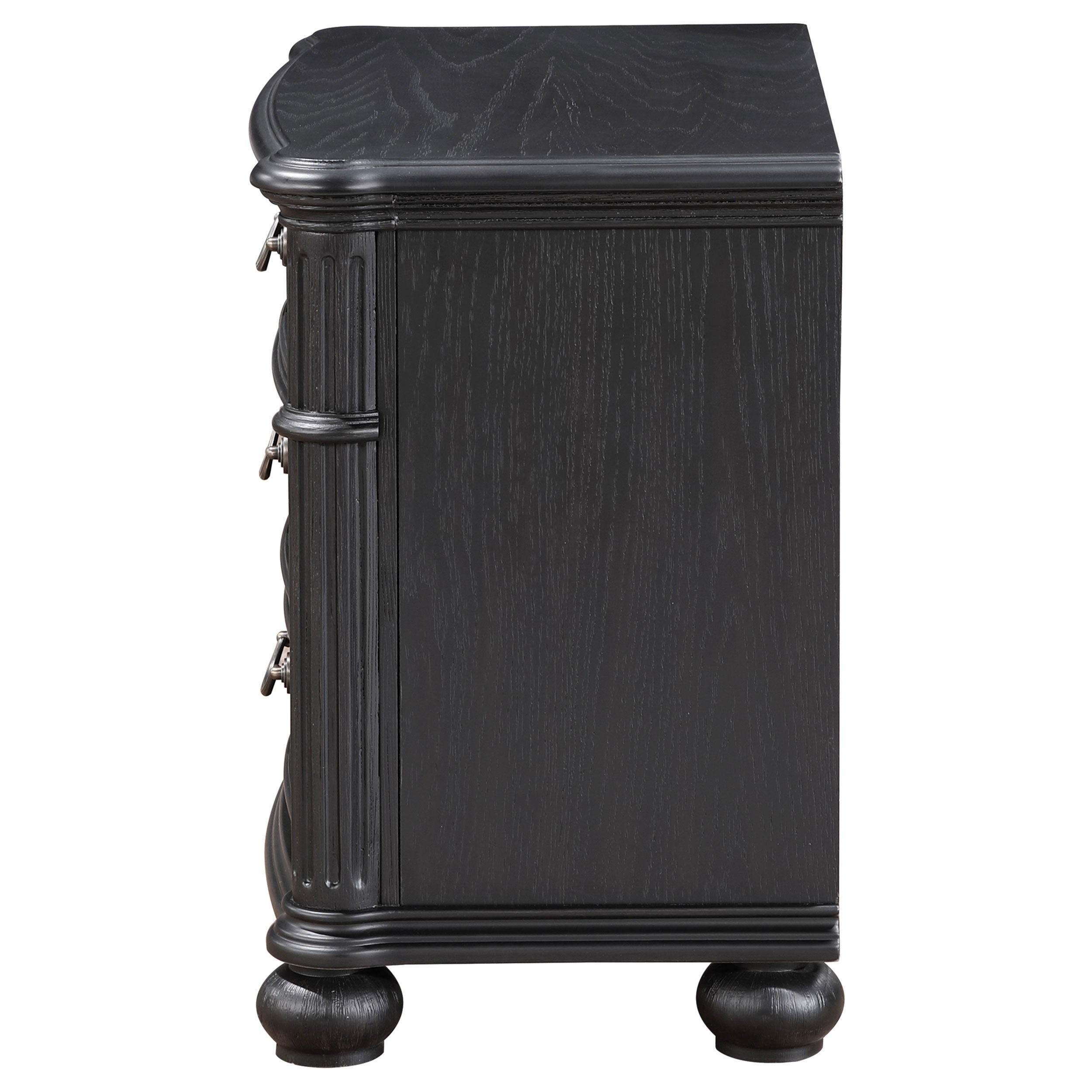 Celina 3-drawer Nightstand Black — view 5