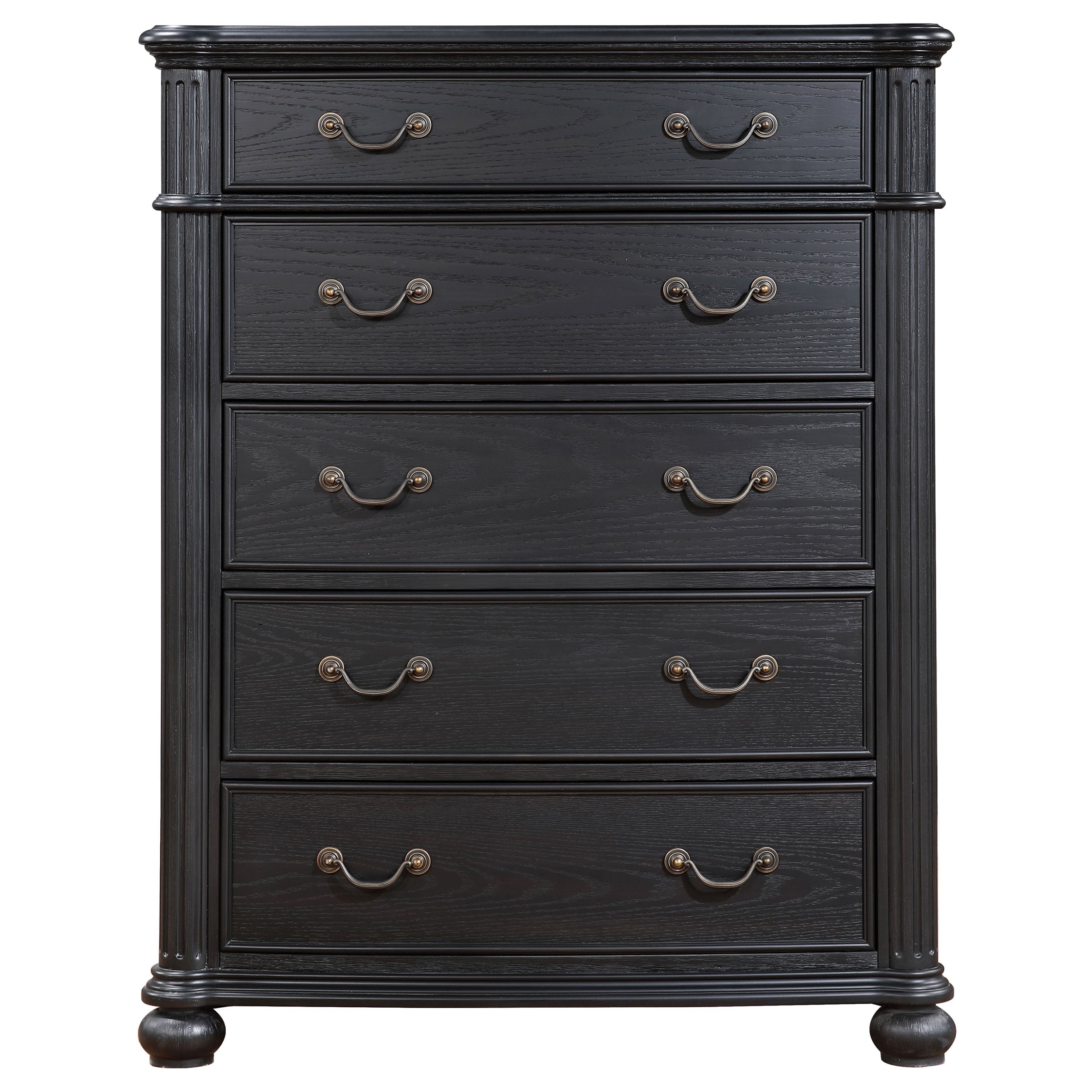 Celina 5-drawer Bedroom Chest Black — view 3