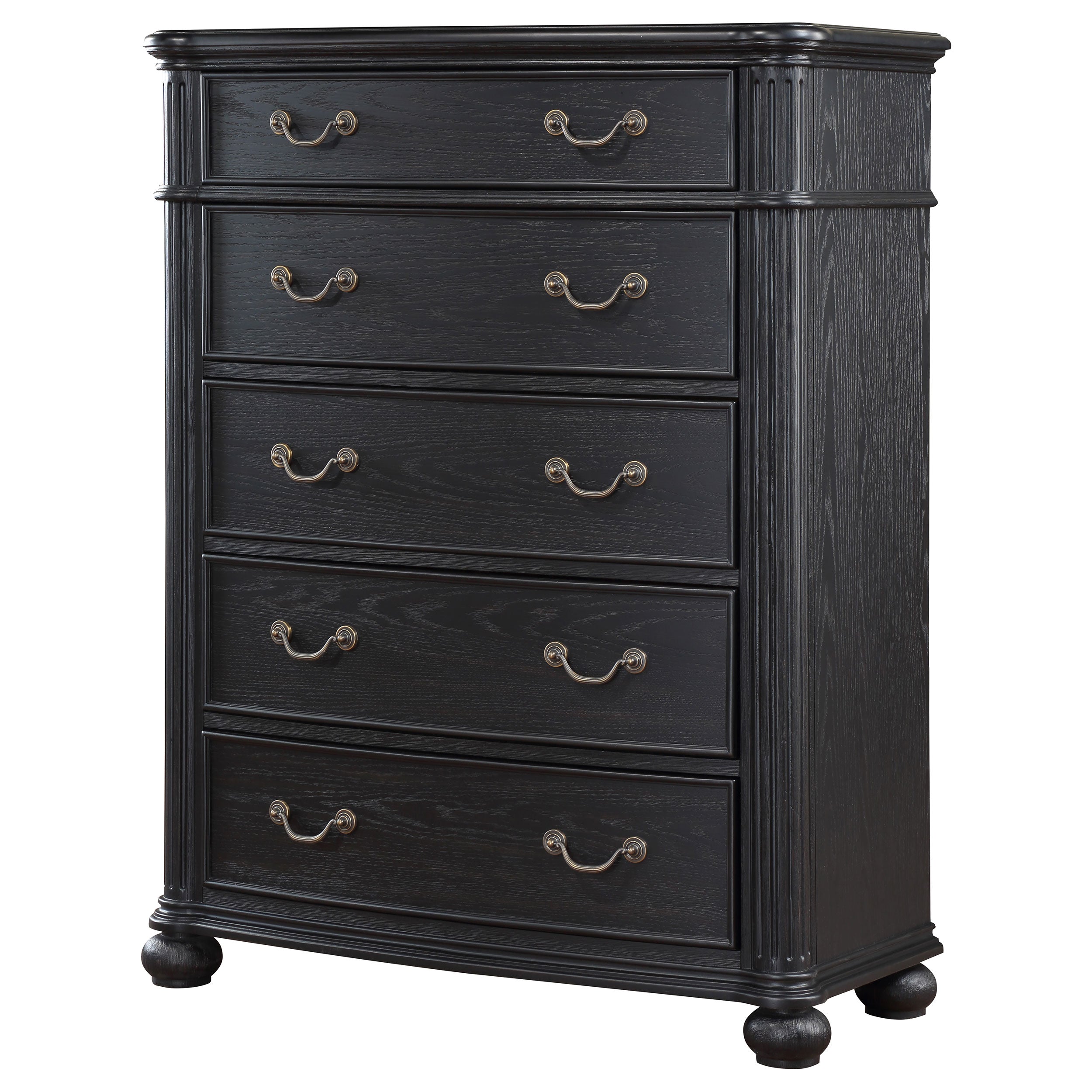 Celina 5-drawer Bedroom Chest Black — view 4