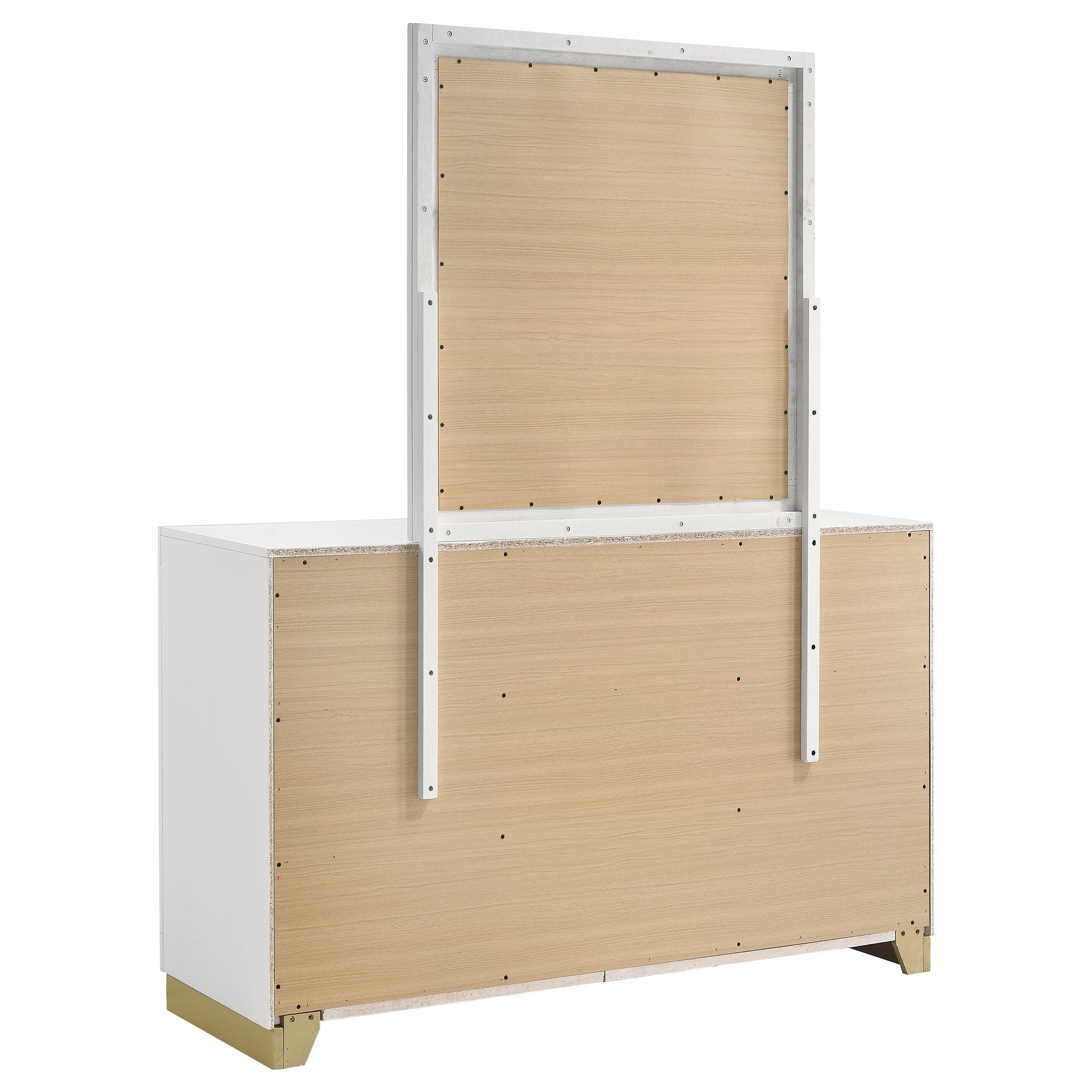 Caraway 6-drawer Dresser with Mirror White — view 6