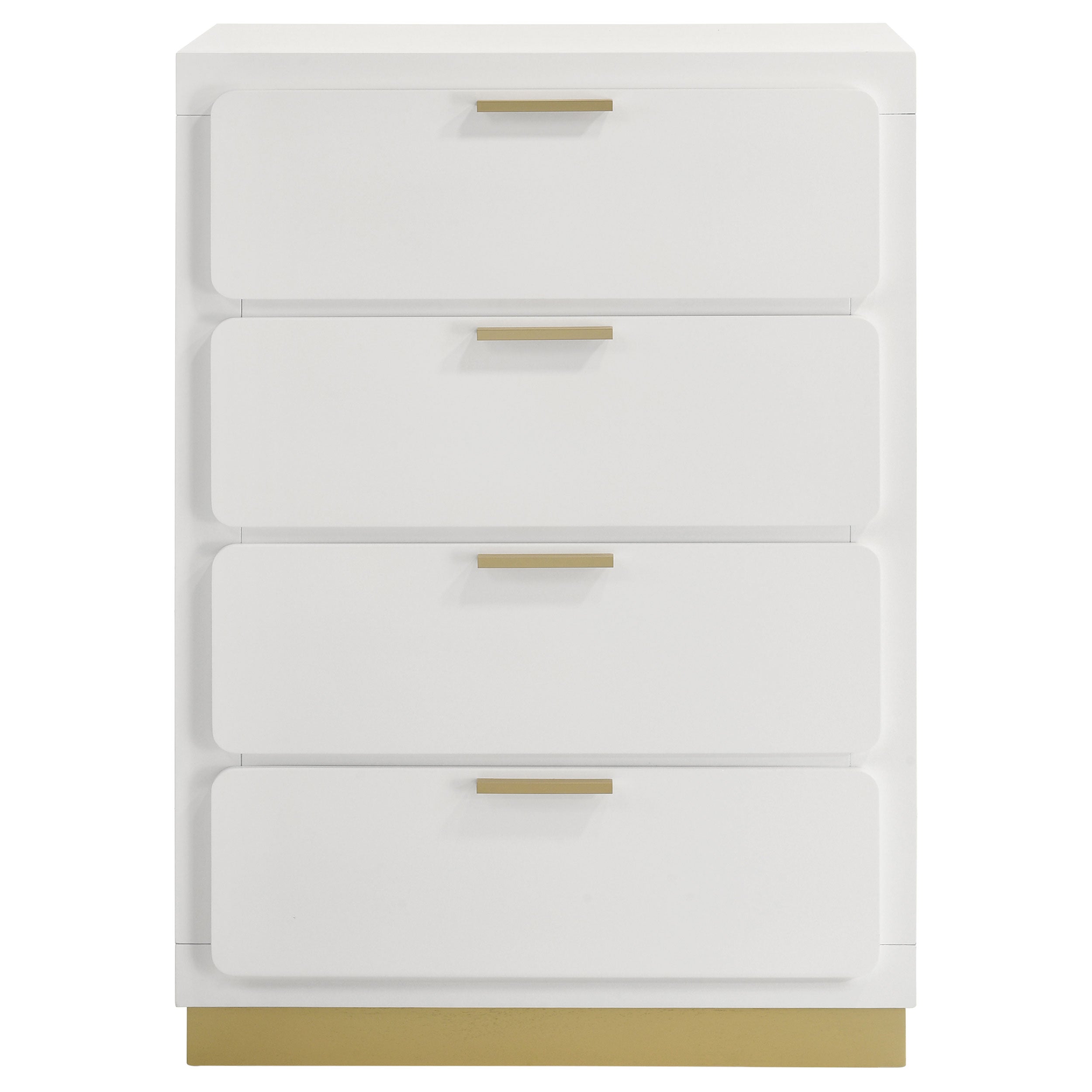 Caraway 4-drawer Bedroom Chest White — view 3