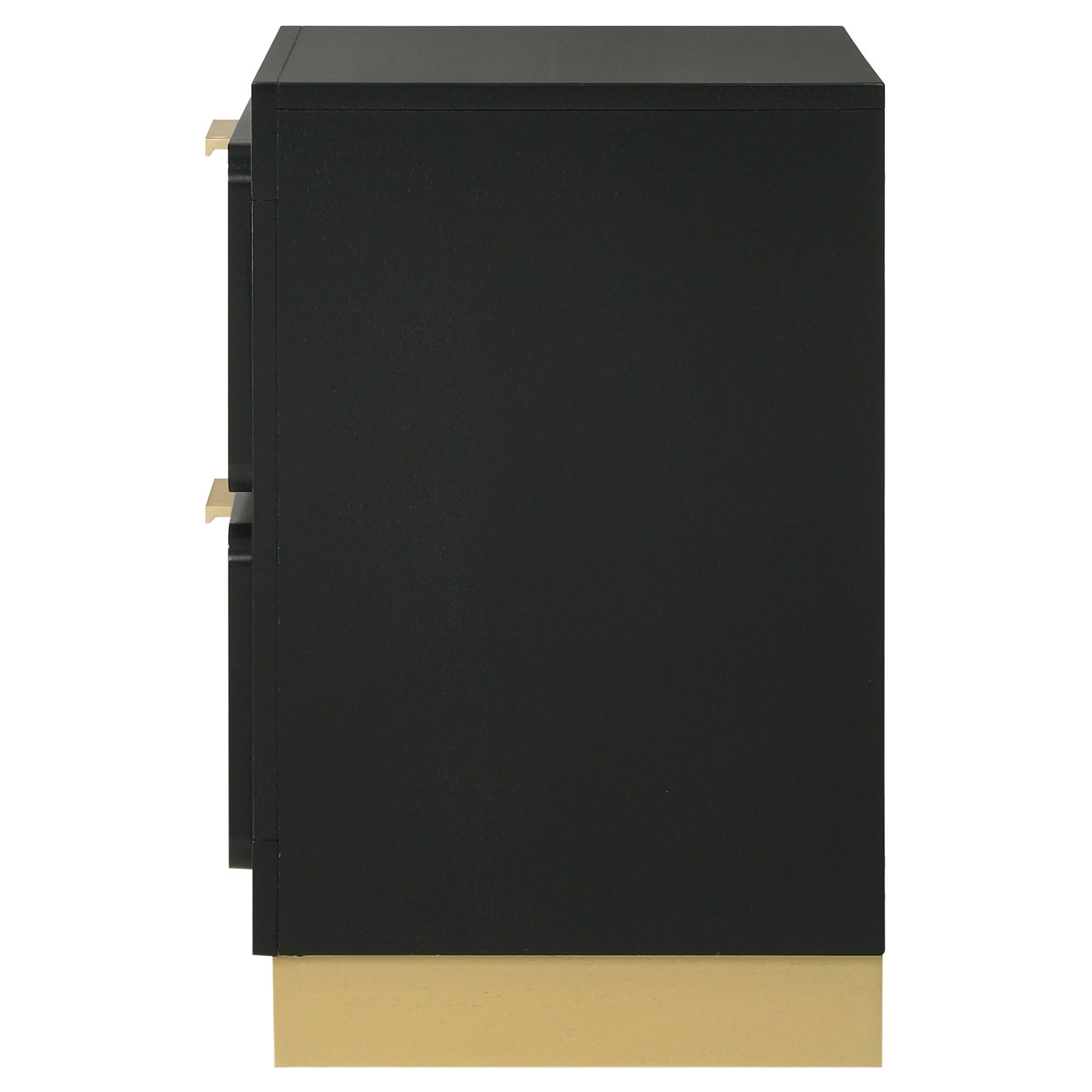 Caraway 2-drawer Nightstand Black — view 5
