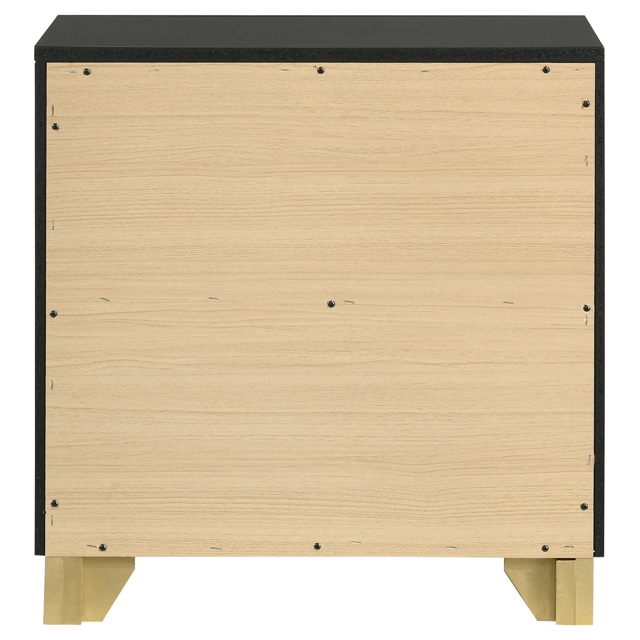 Caraway 2-drawer Nightstand Black — view 7