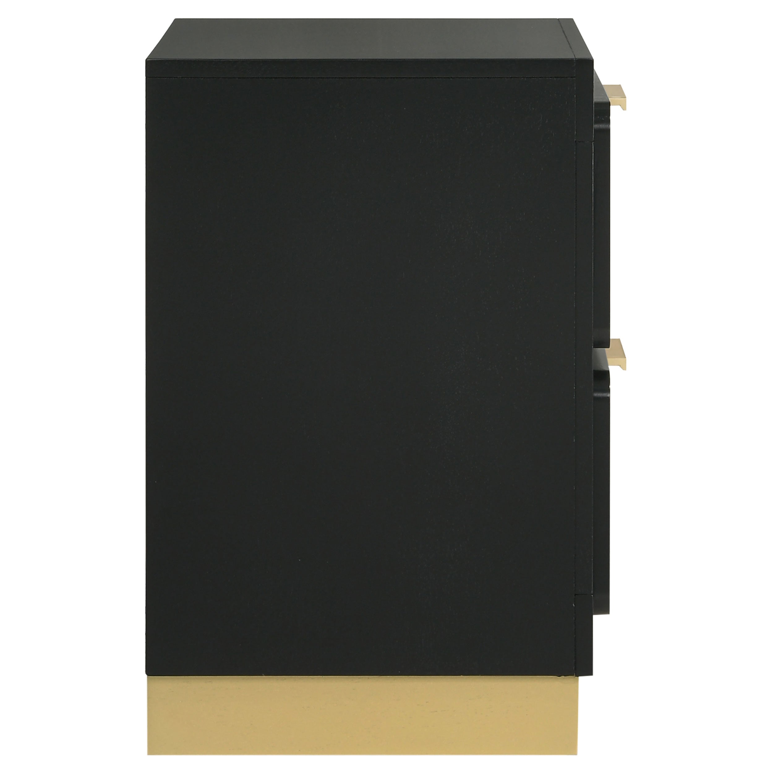 Caraway 2-drawer Nightstand Black — view 9