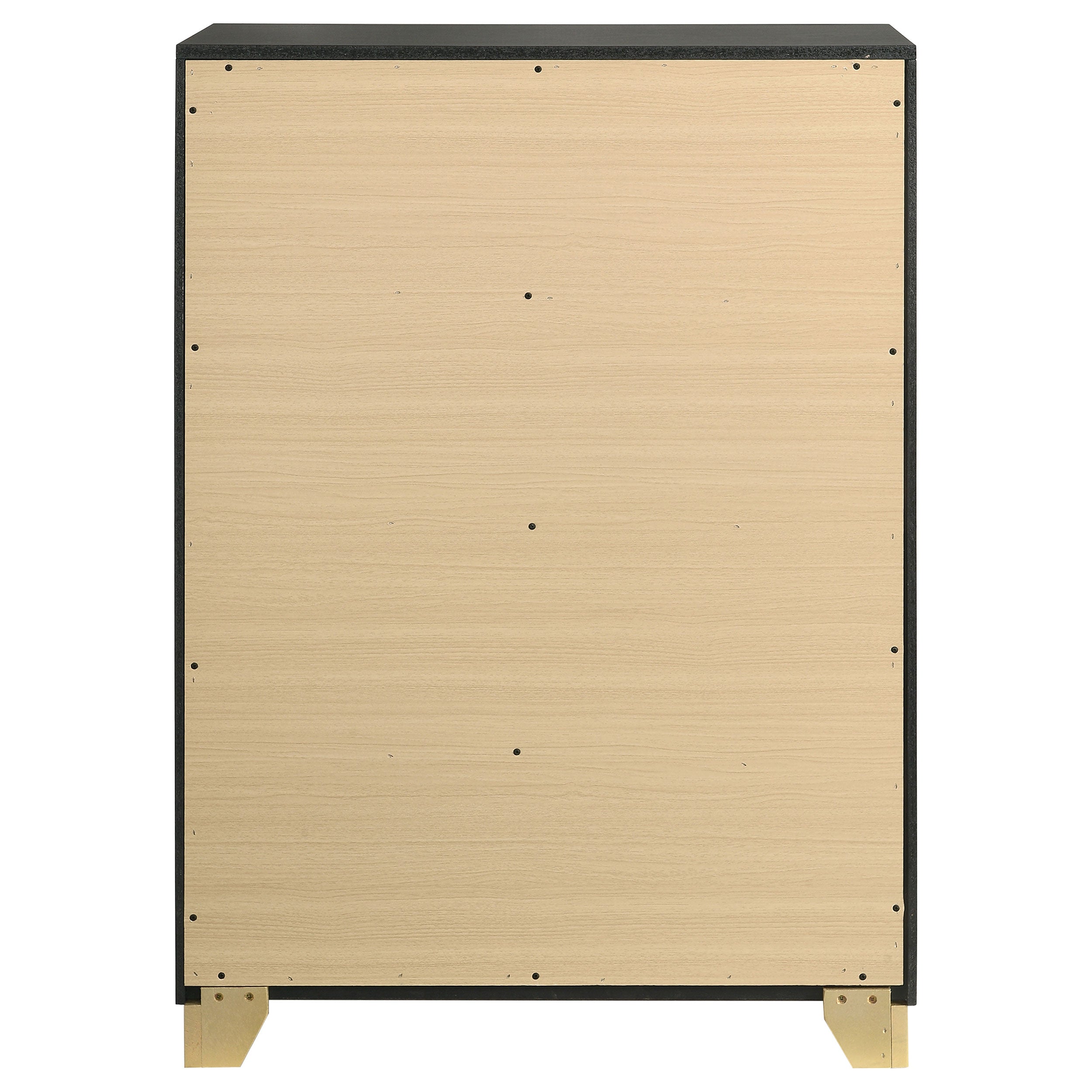 Caraway 4-drawer Bedroom Chest Black — view 7
