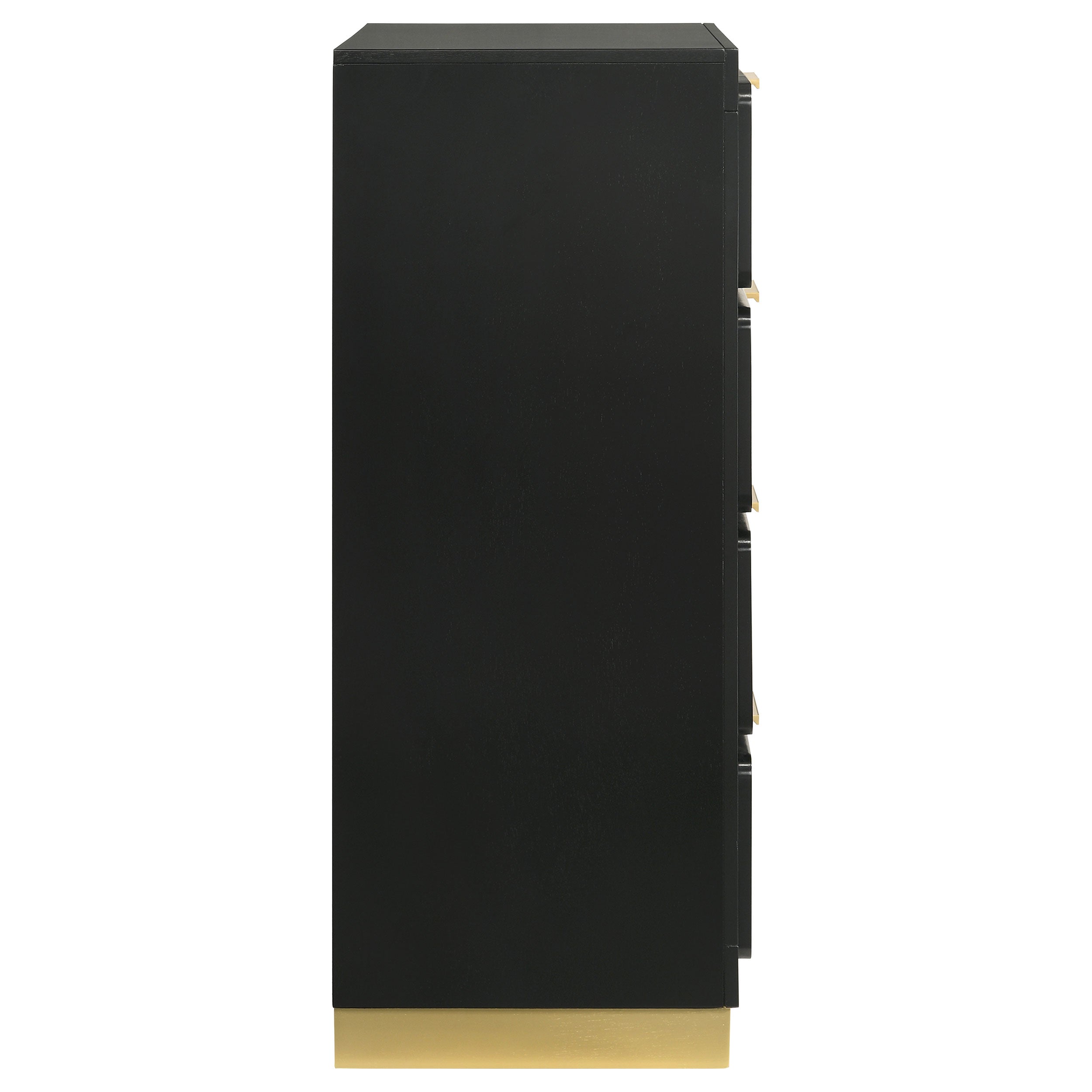 Caraway 4-drawer Bedroom Chest Black — view 9