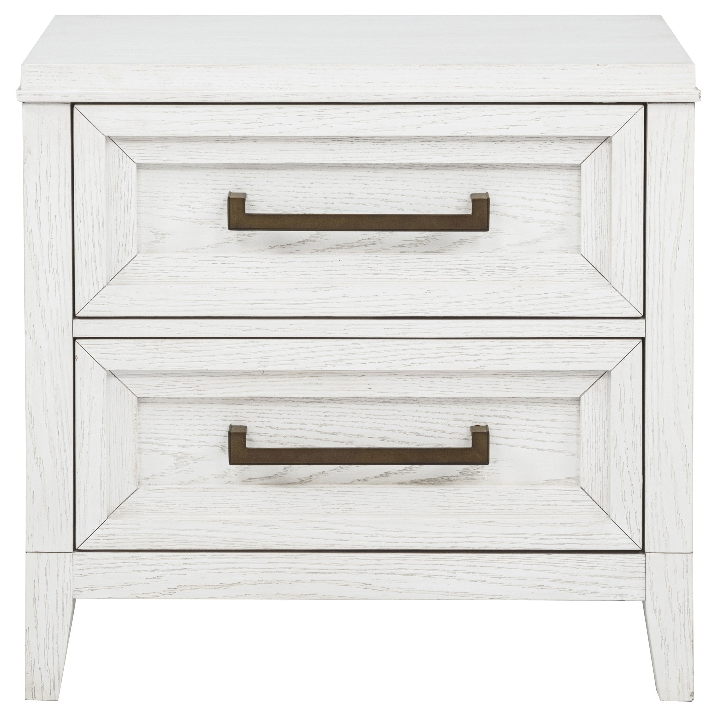 Marielle 2-drawer Nightstand Bedside Table Distressed White  — view 3