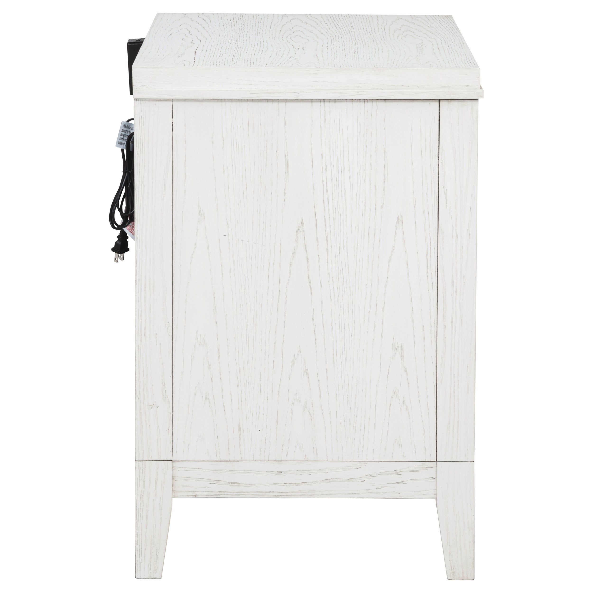 Marielle 2-drawer Nightstand Bedside Table Distressed White  — view 9