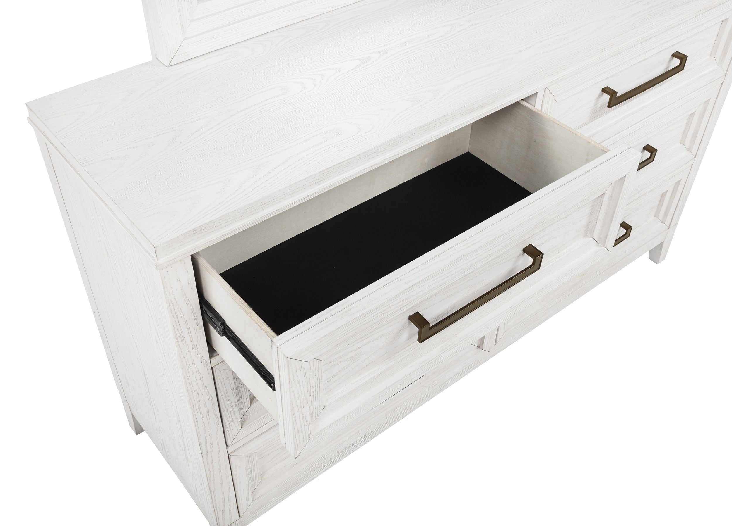 Marielle 6-drawer Bedroom Dresser Distressed White  — view 10
