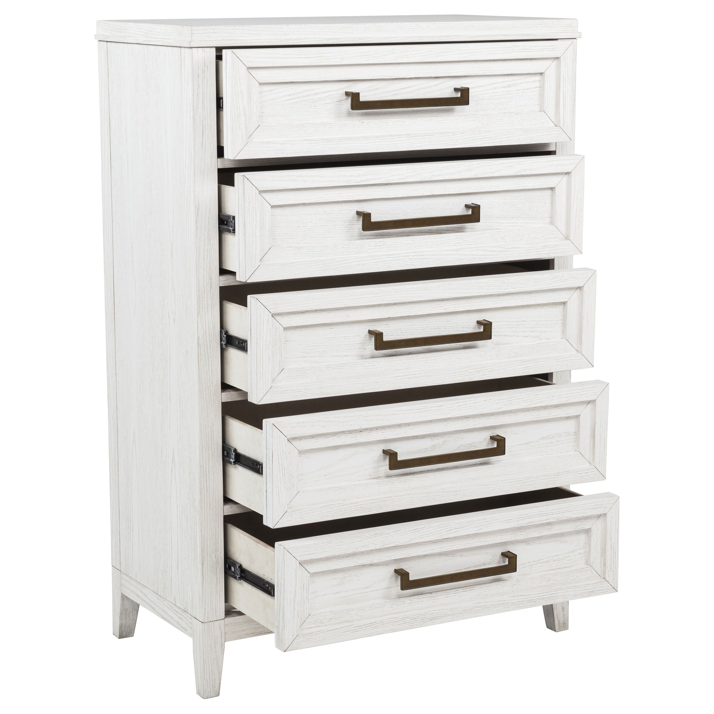 Marielle 5-drawer Bedroom Chest Distressed White  — view 10