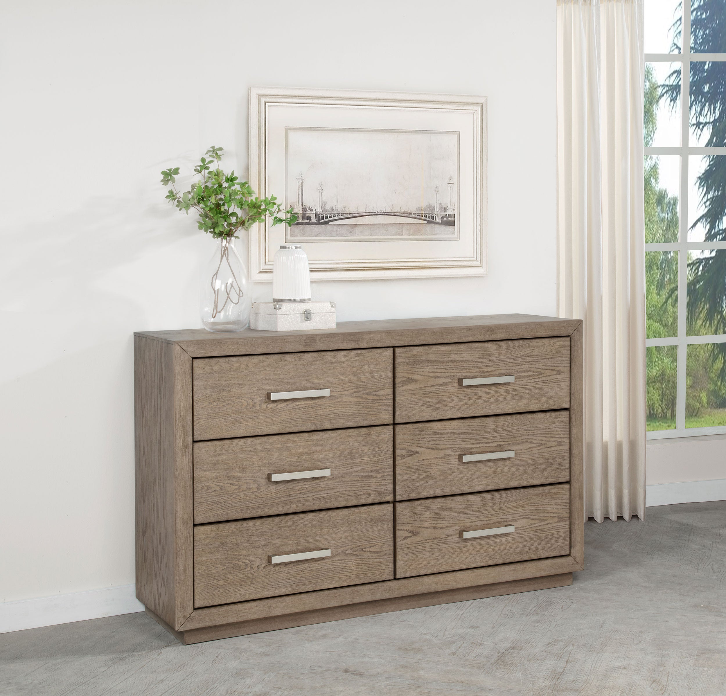 Kenora 6-drawer Dresser Barley Brown — view 2
