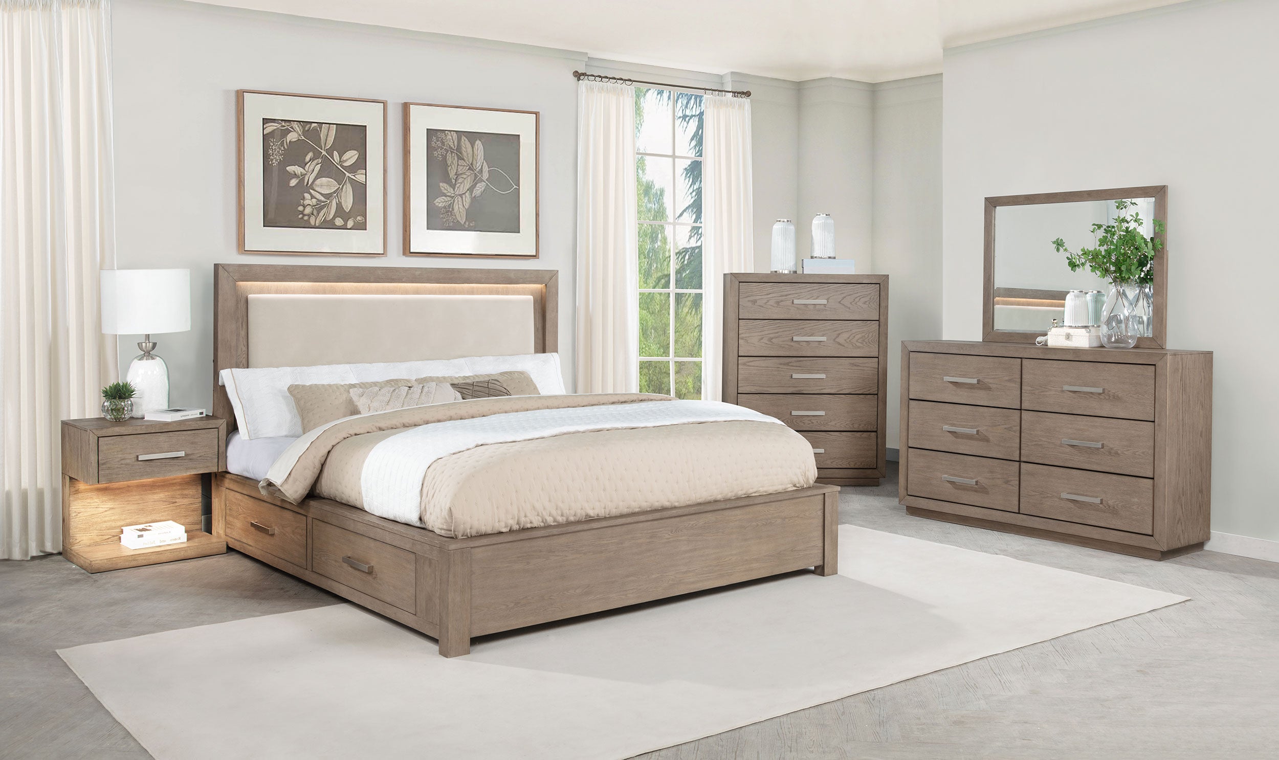 Kenora Dresser Mirror Barley Brown — view 6