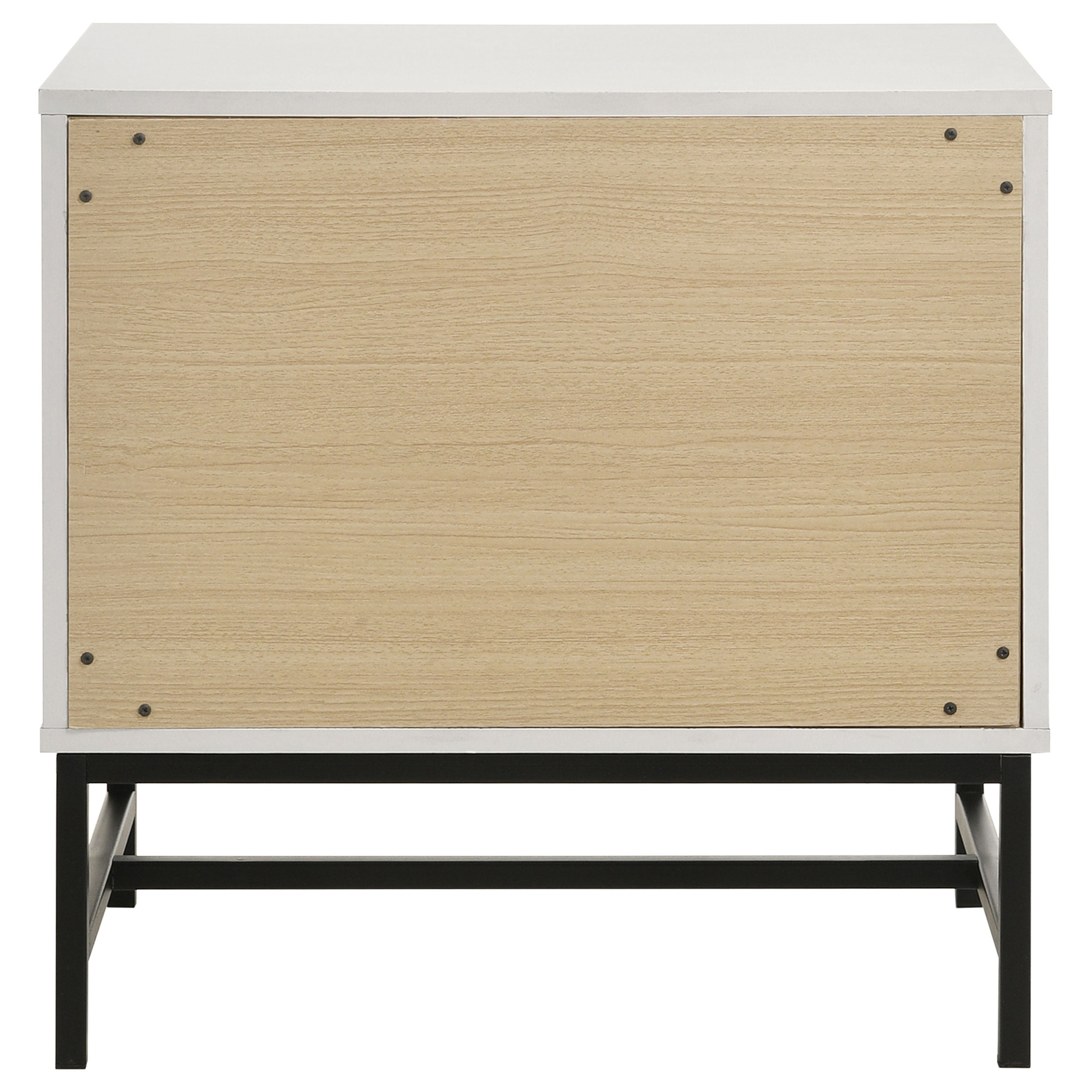 Sonora 2-drawer Nightstand Bedside Table White  — view 7