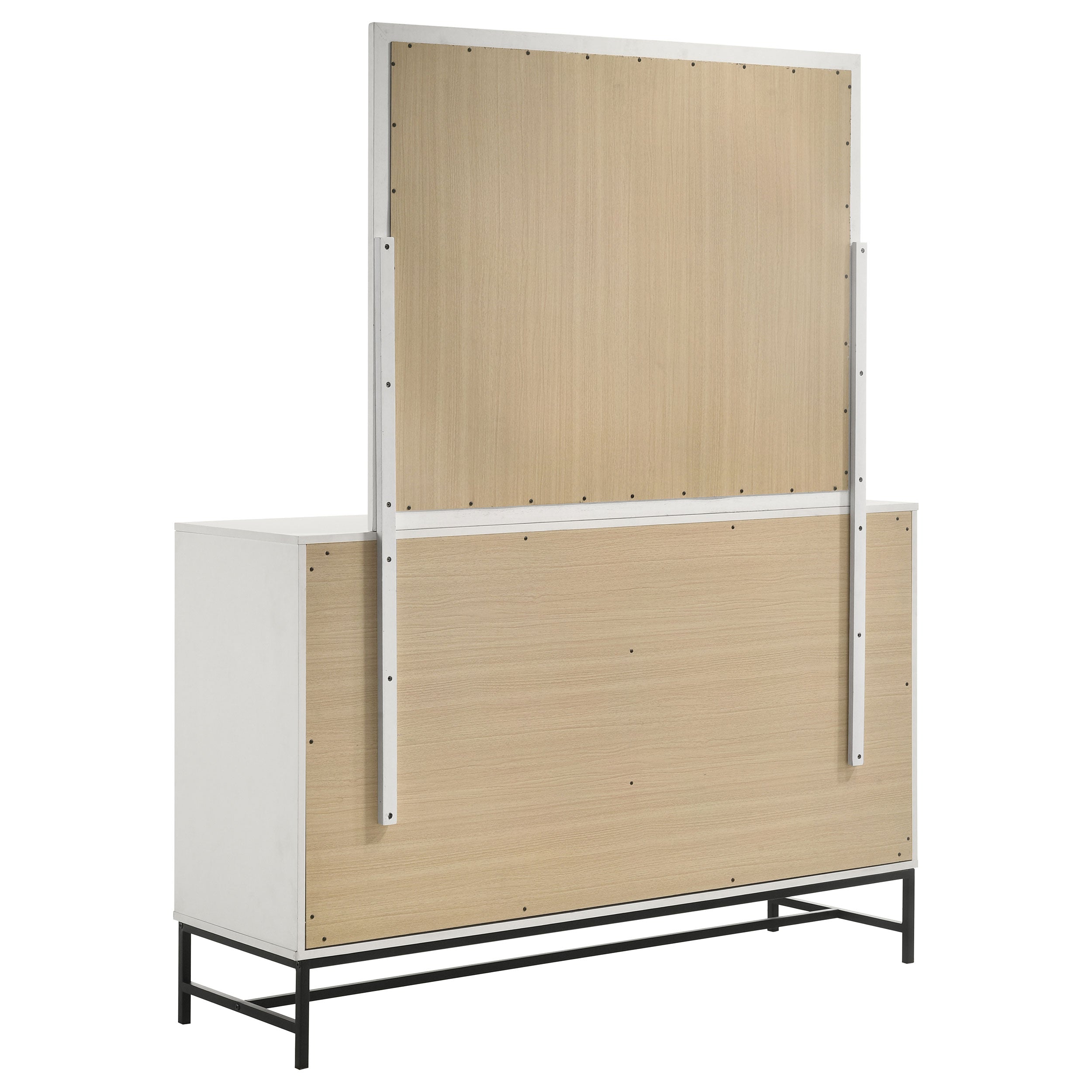 Sonora 6-drawer Dresser with Mirror White — view 6