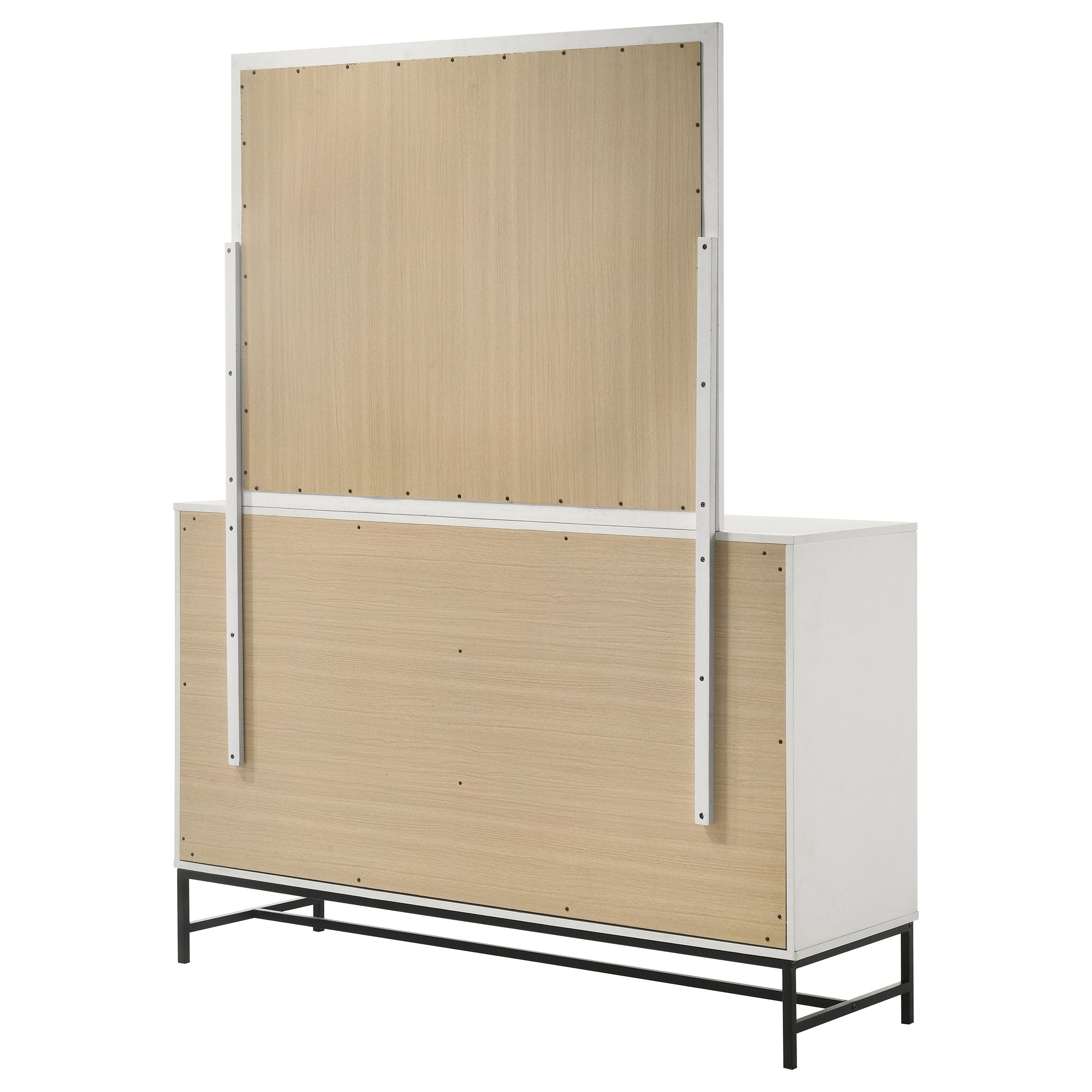 Sonora 6-drawer Dresser with Mirror White — view 8