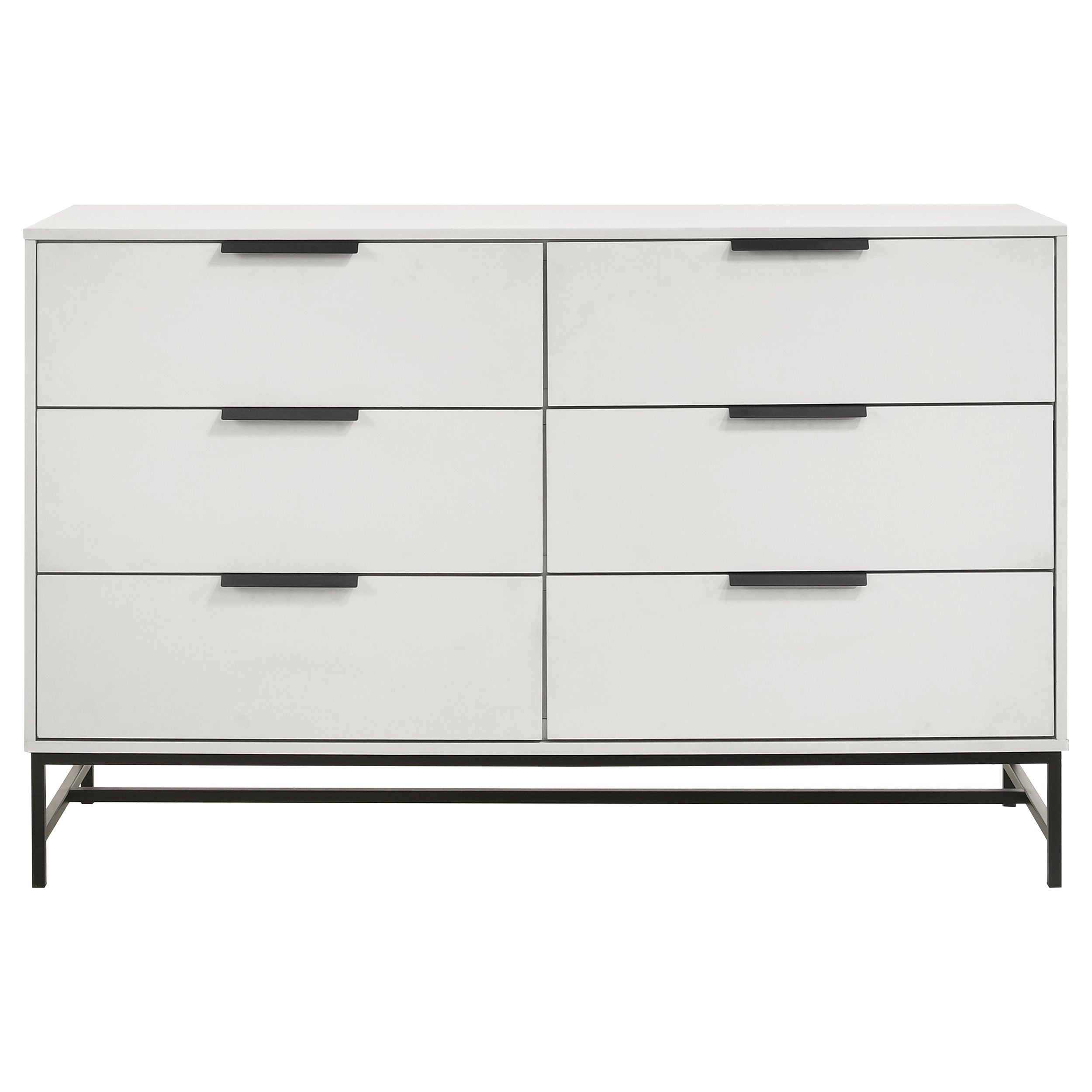 Sonora 6-drawer Bedroom Dresser White  — view 3