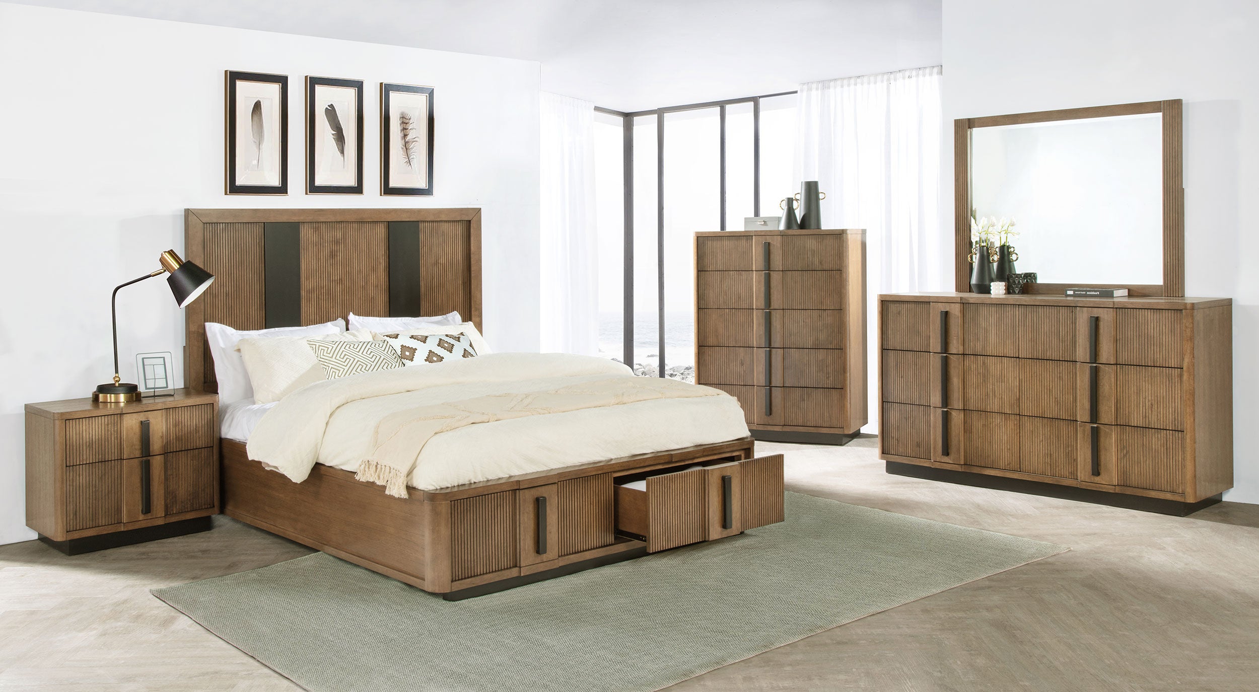 Terrace 5-piece Queen Bedroom Set Ash Brown — view 1