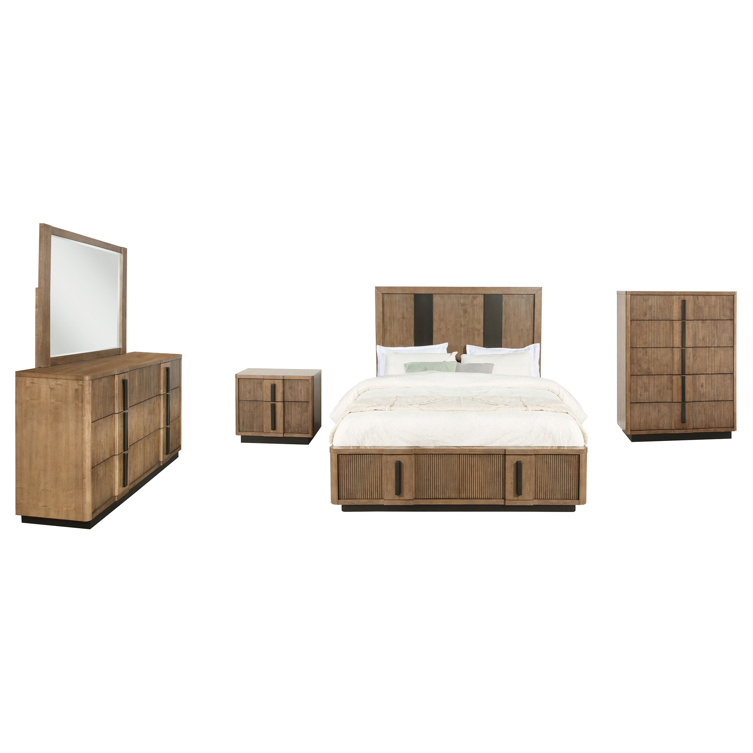 Terrace 5-piece Queen Bedroom Set Ash Brown — view 2