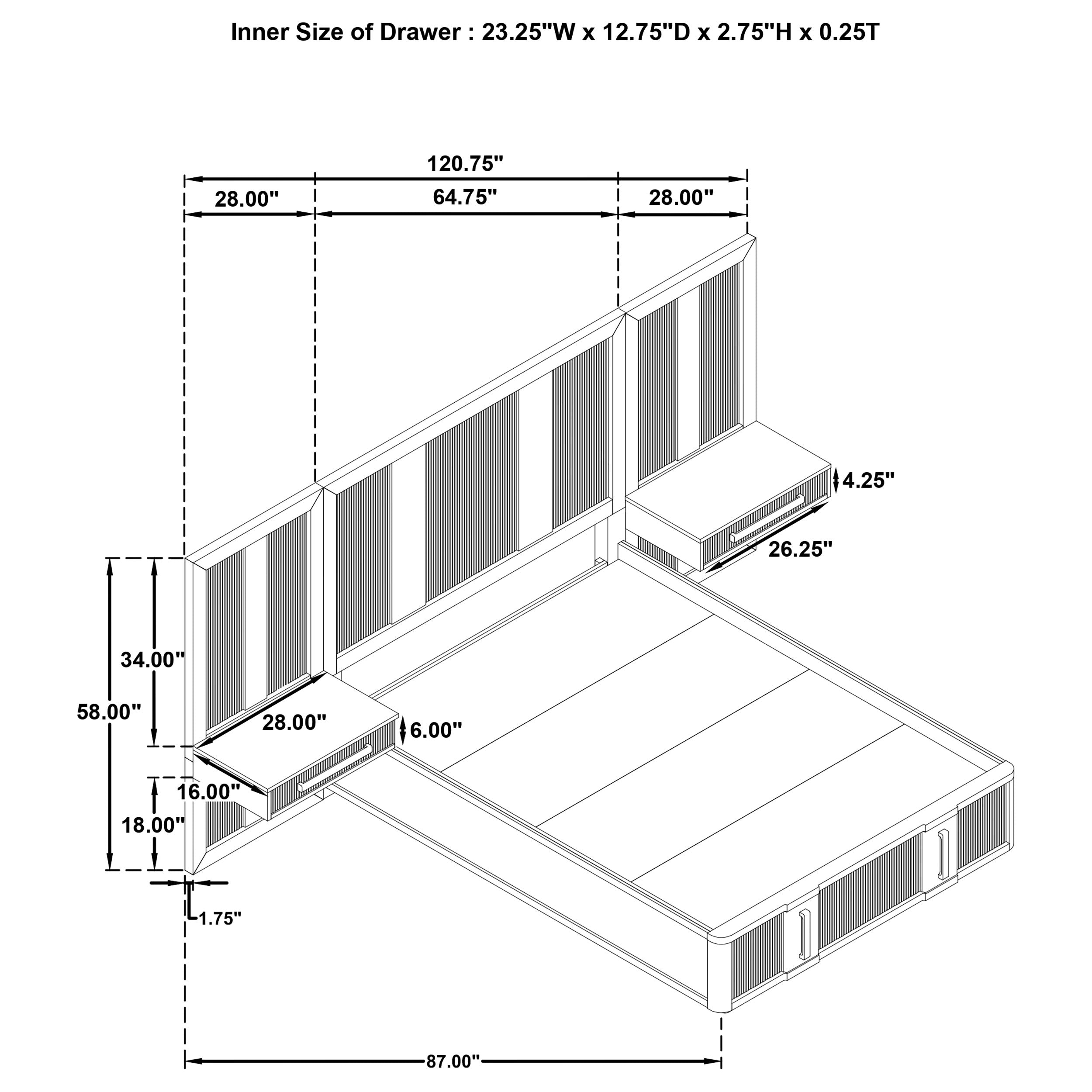 Terrace 6-piece Queen Panel Bedroom Set Ash Brown — view 14