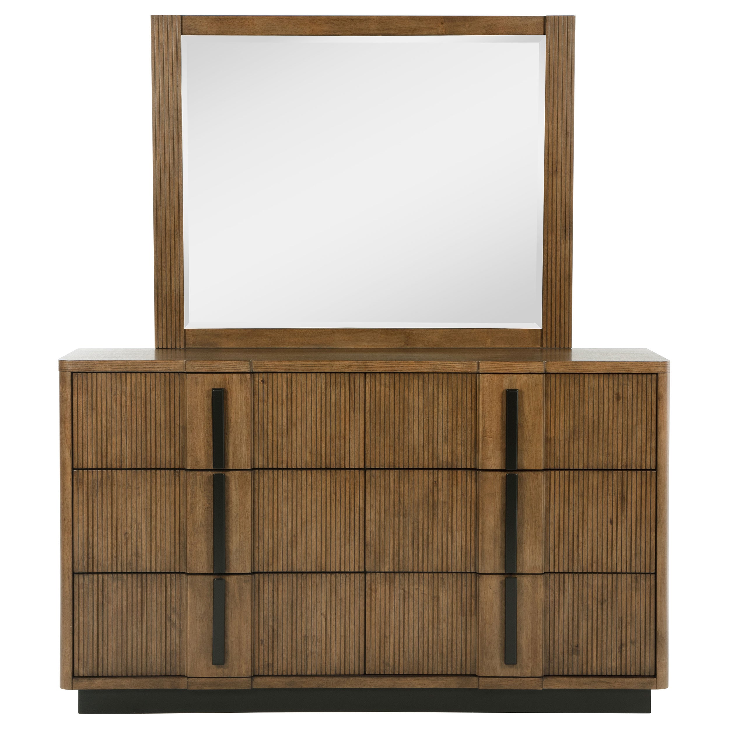 Terrace 6-drawer Dresser and Mirror Ash Brown — view 3