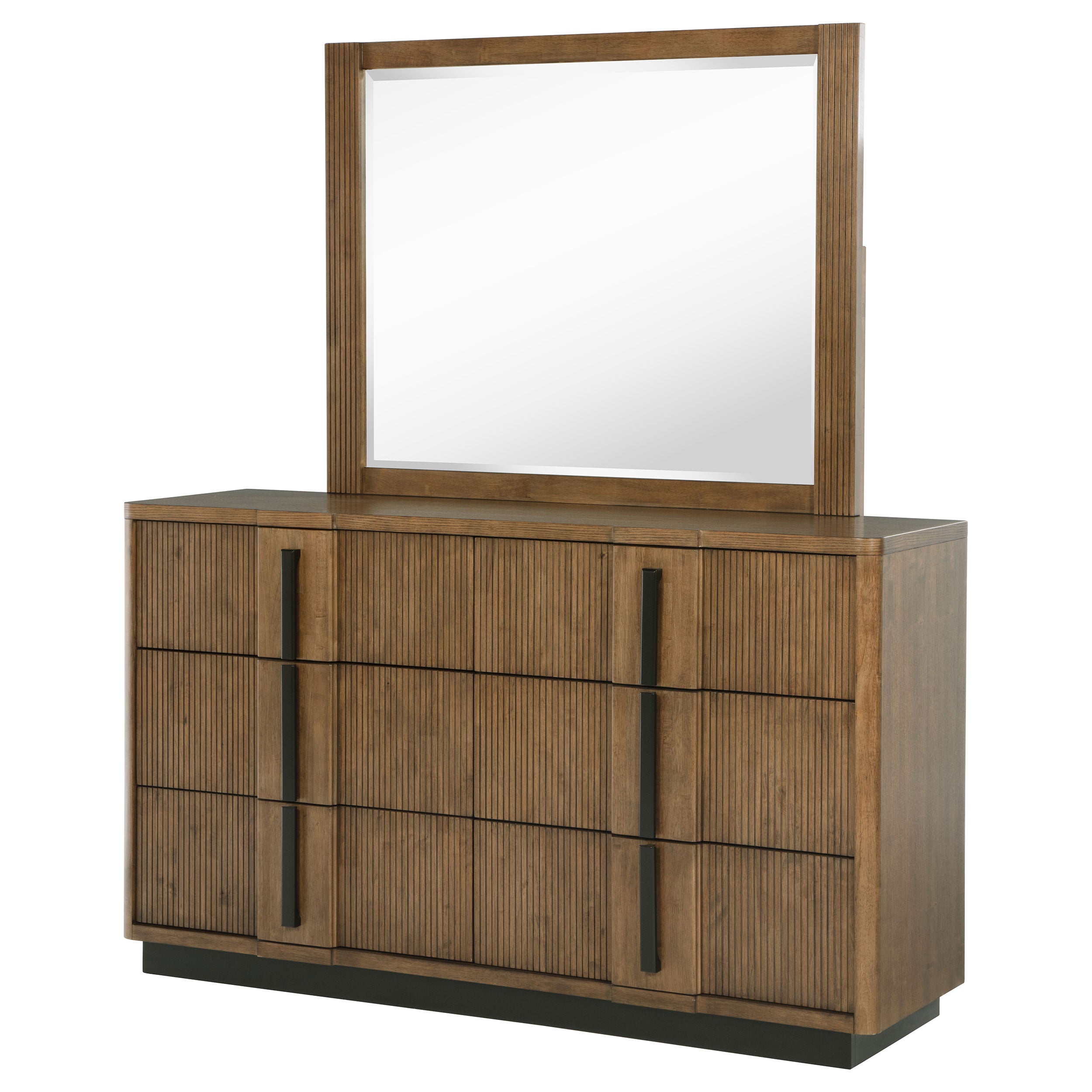 Terrace 6-drawer Dresser and Mirror Ash Brown — view 4