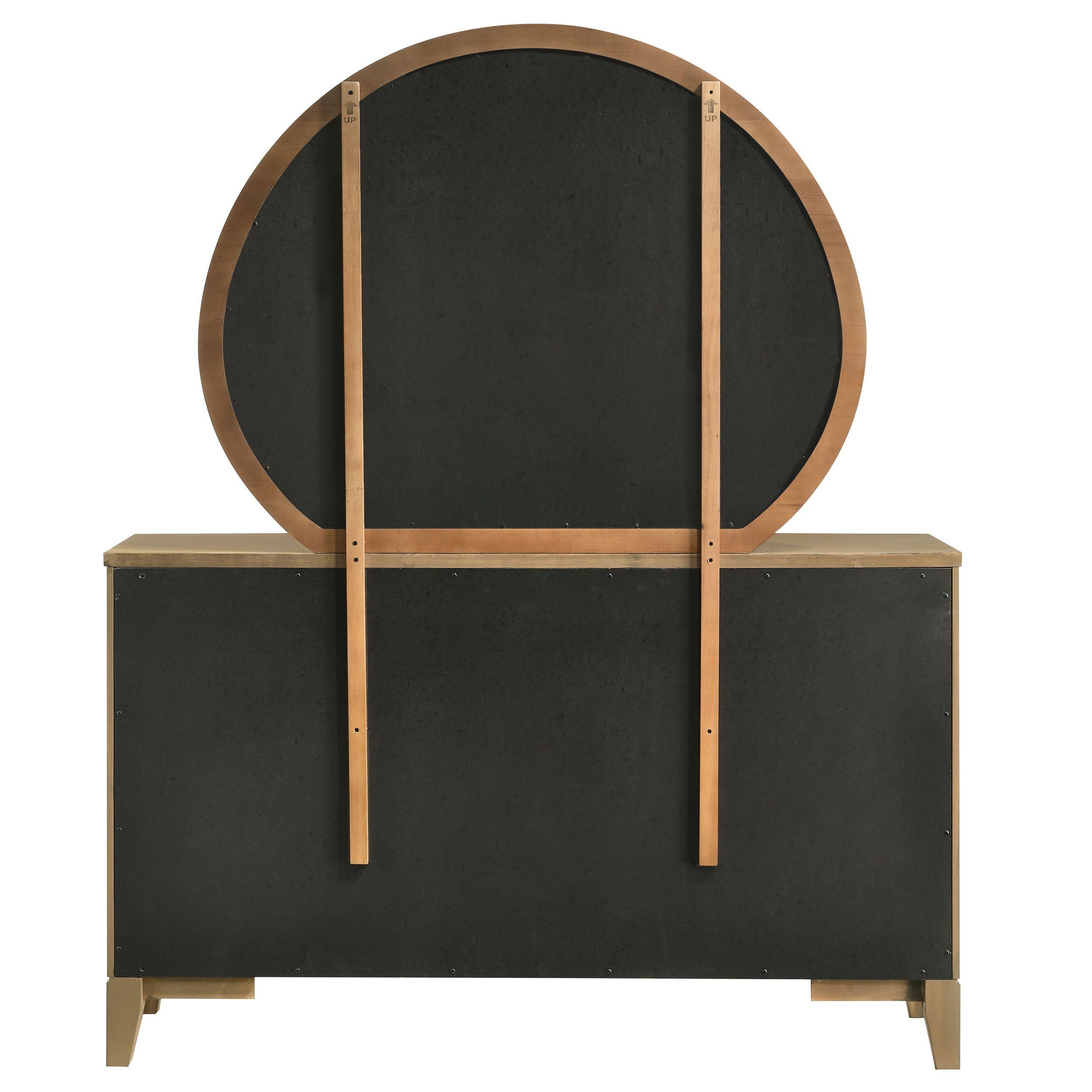 Granada 8-drawer Dresser and Mirror Natural Pine — view 7