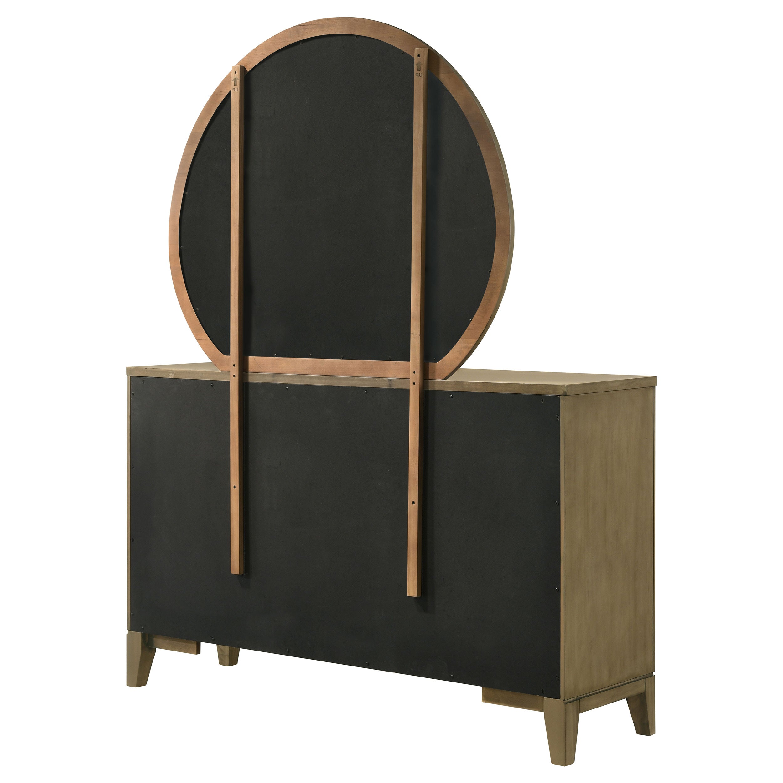 Granada 8-drawer Dresser and Mirror Natural Pine — view 8