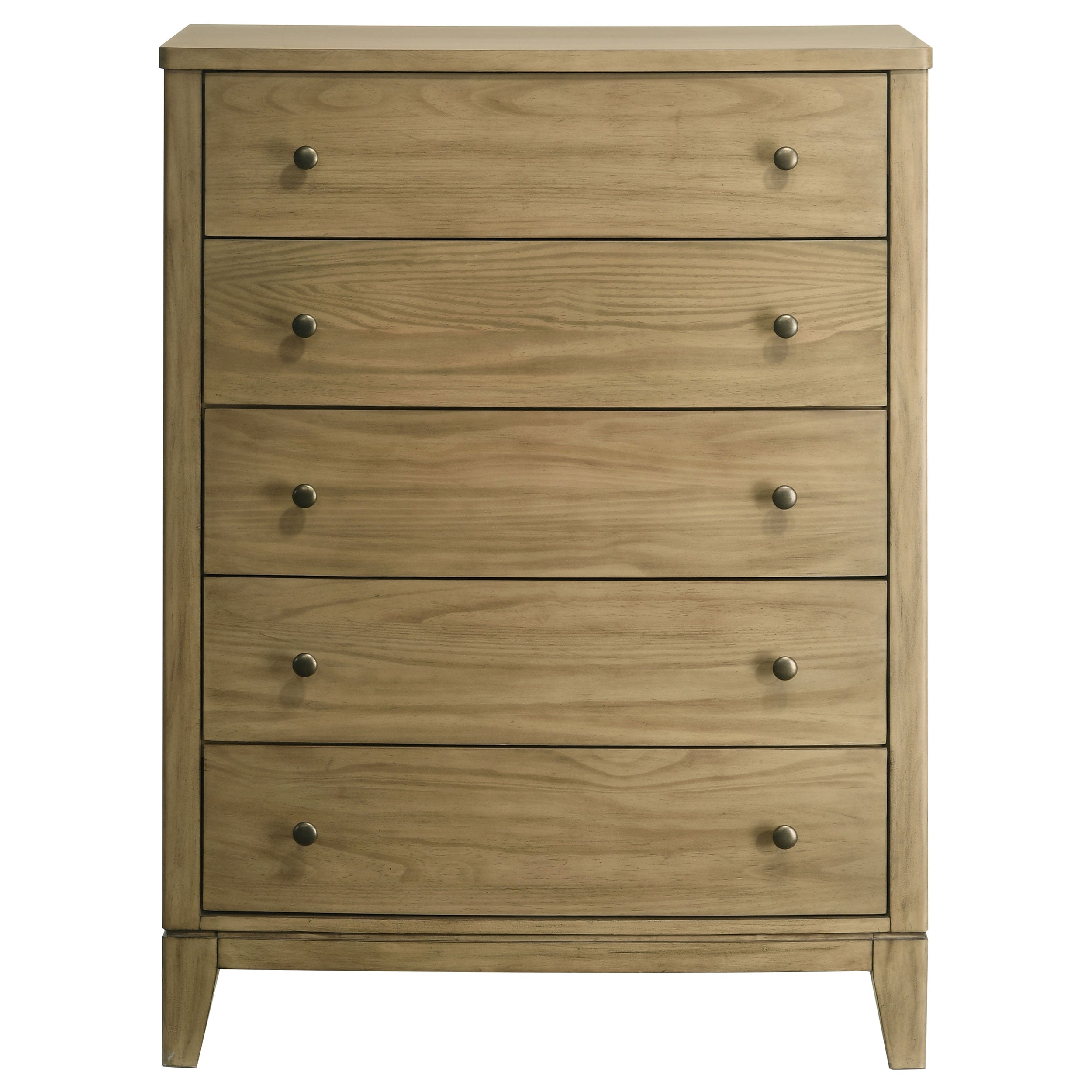 Granada 5-drawer Bedroom Chest of Drawers Natural Pine — view 3
