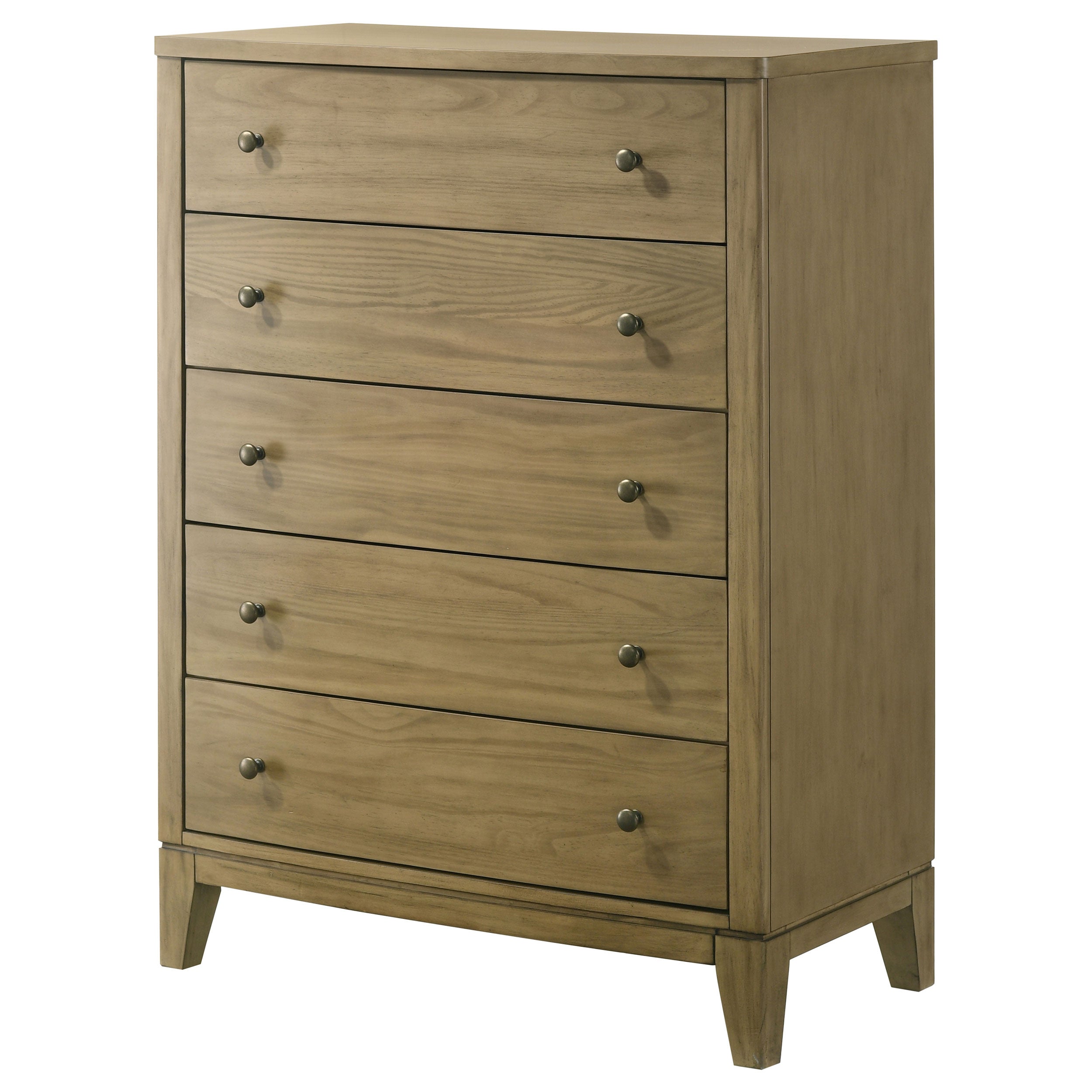 Granada 5-drawer Bedroom Chest of Drawers Natural Pine — view 4