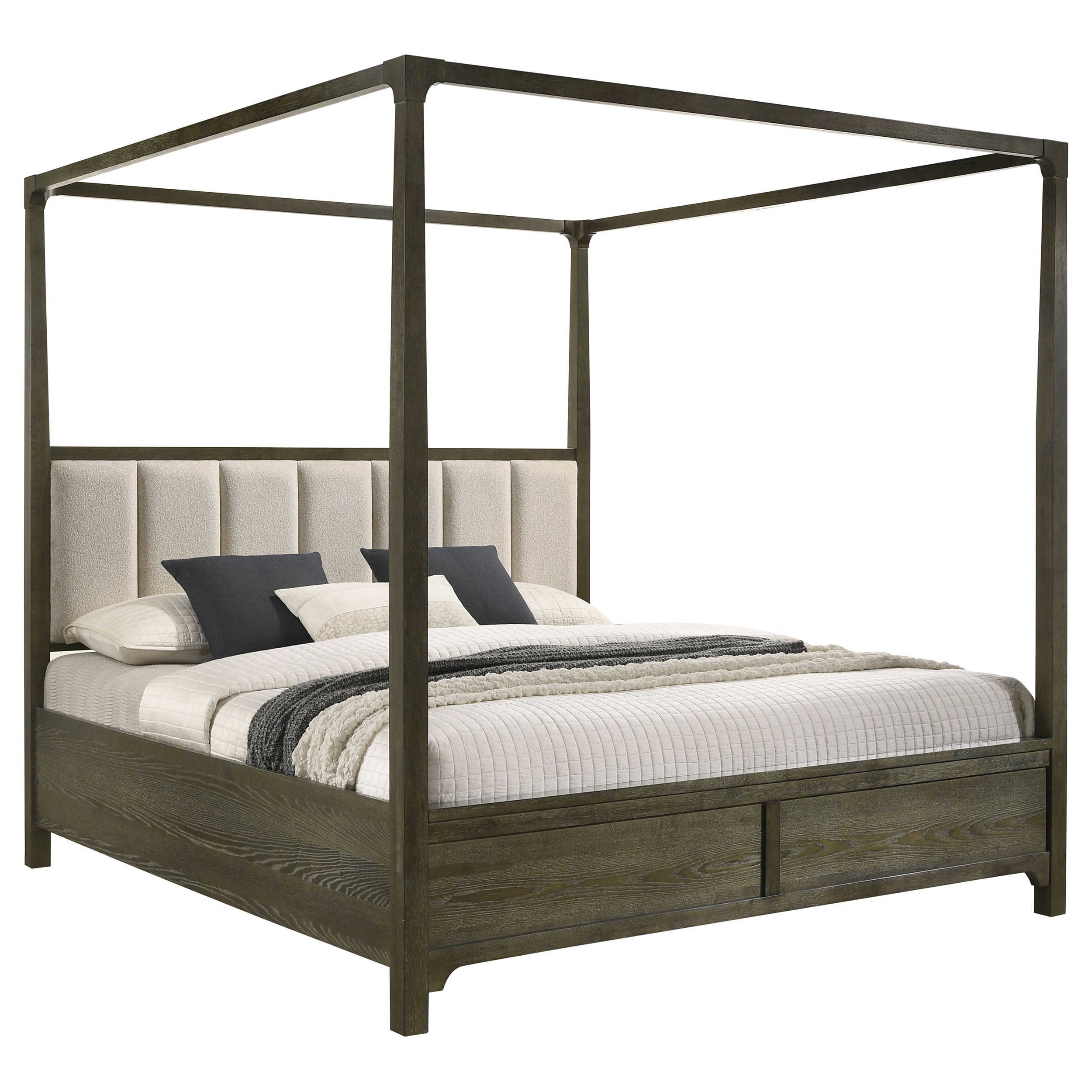 Gran Park Eastern King Canopy Bed Dark Cocoa — view 3