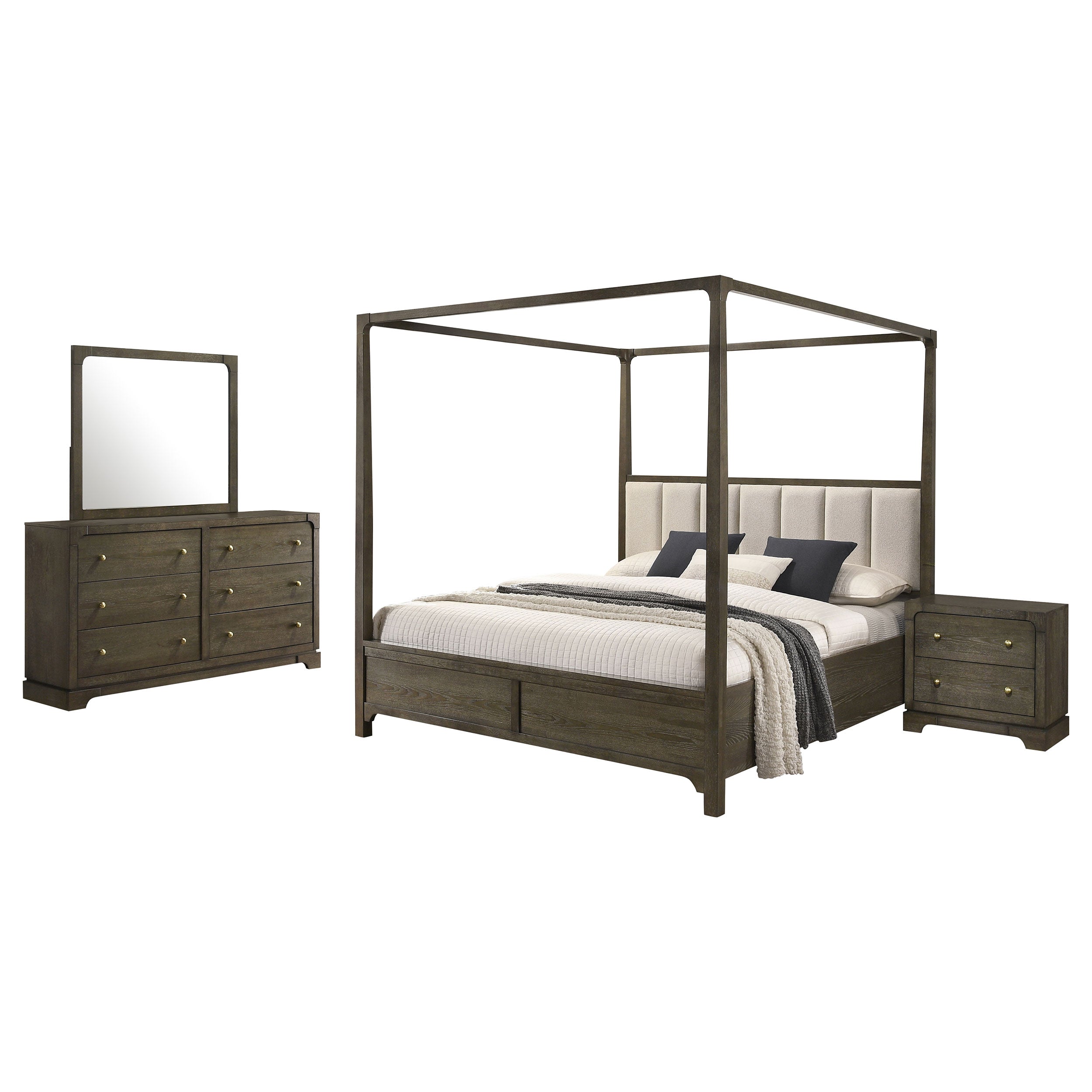 Gran Park 4-piece California King Bedroom Set Dark Cocoa — view 2