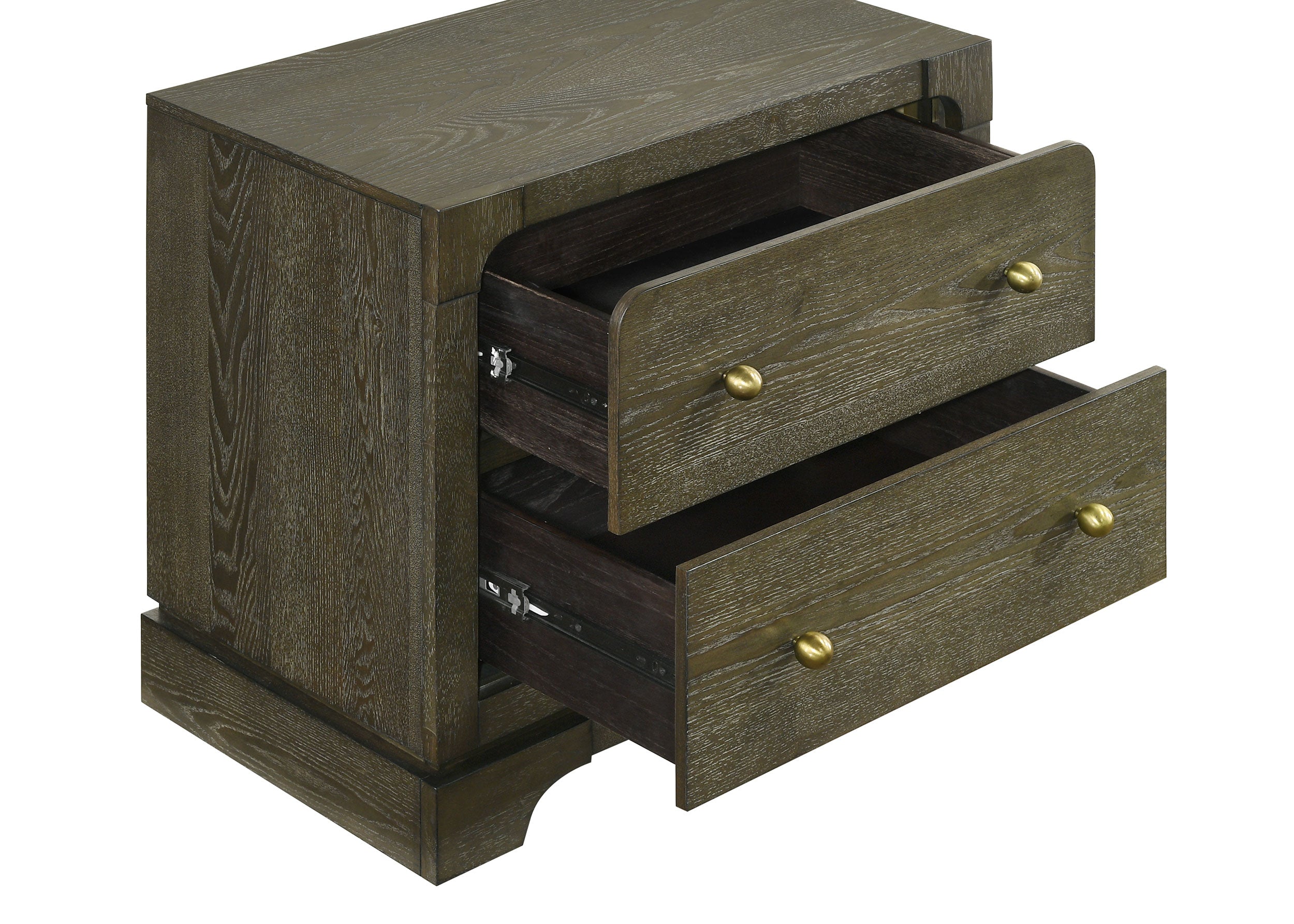 Gran Park 2-drawer Nightstand Bedside Table Dark Cocoa — view 10