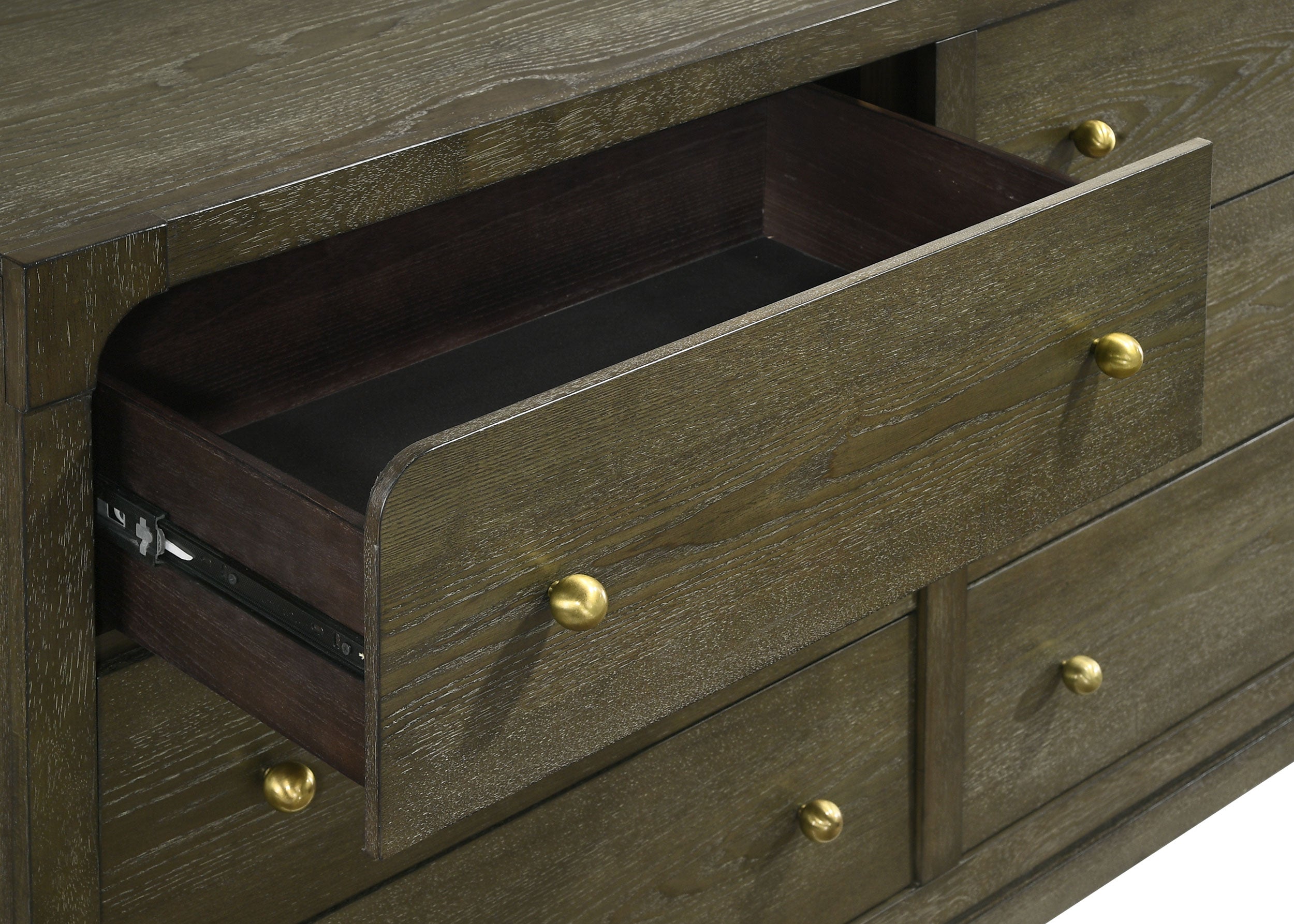 Gran Park 6-drawer Dresser and Mirror Dark Cocoa — view 10