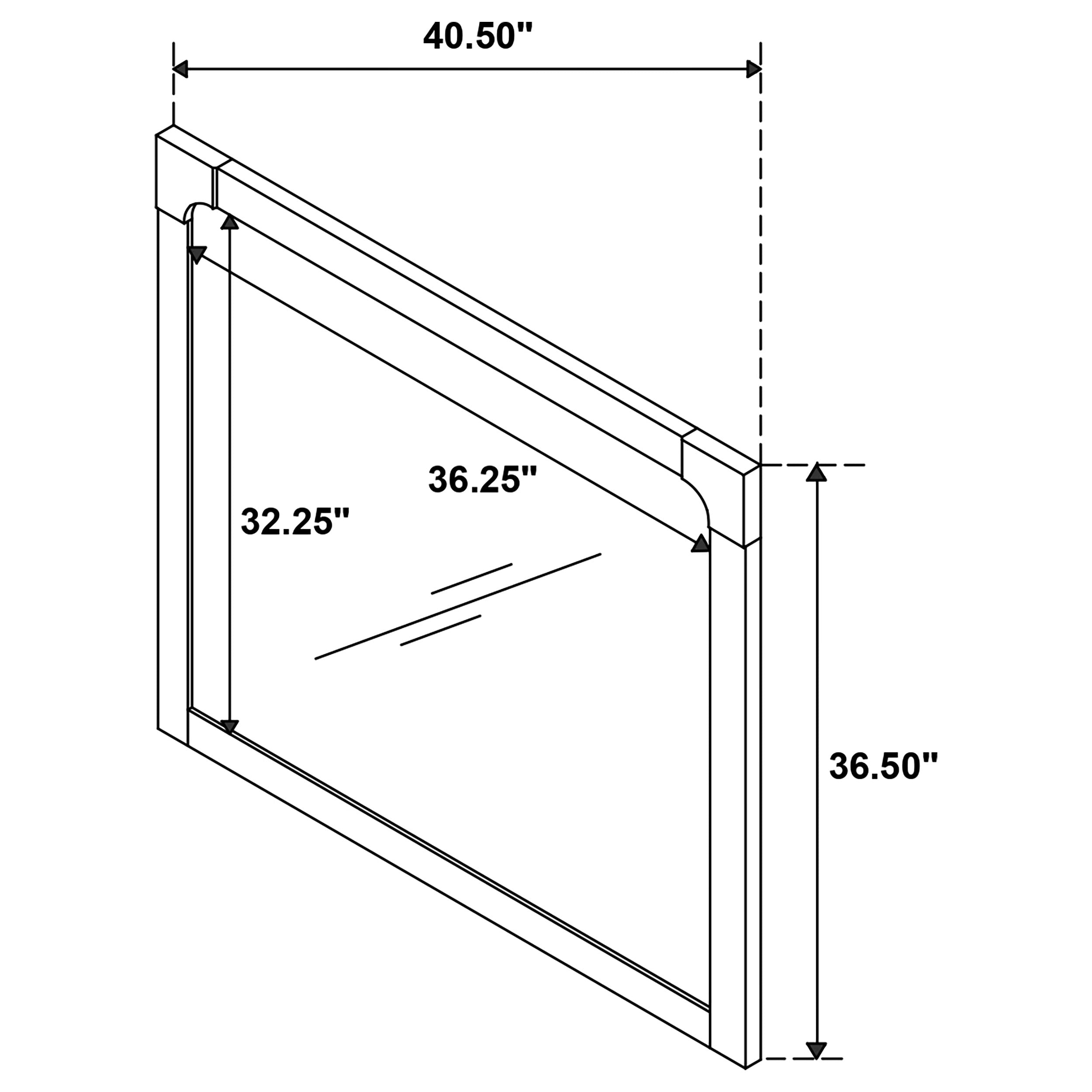 Gran Park Dresser Mirror Dark Cocoa — view 5