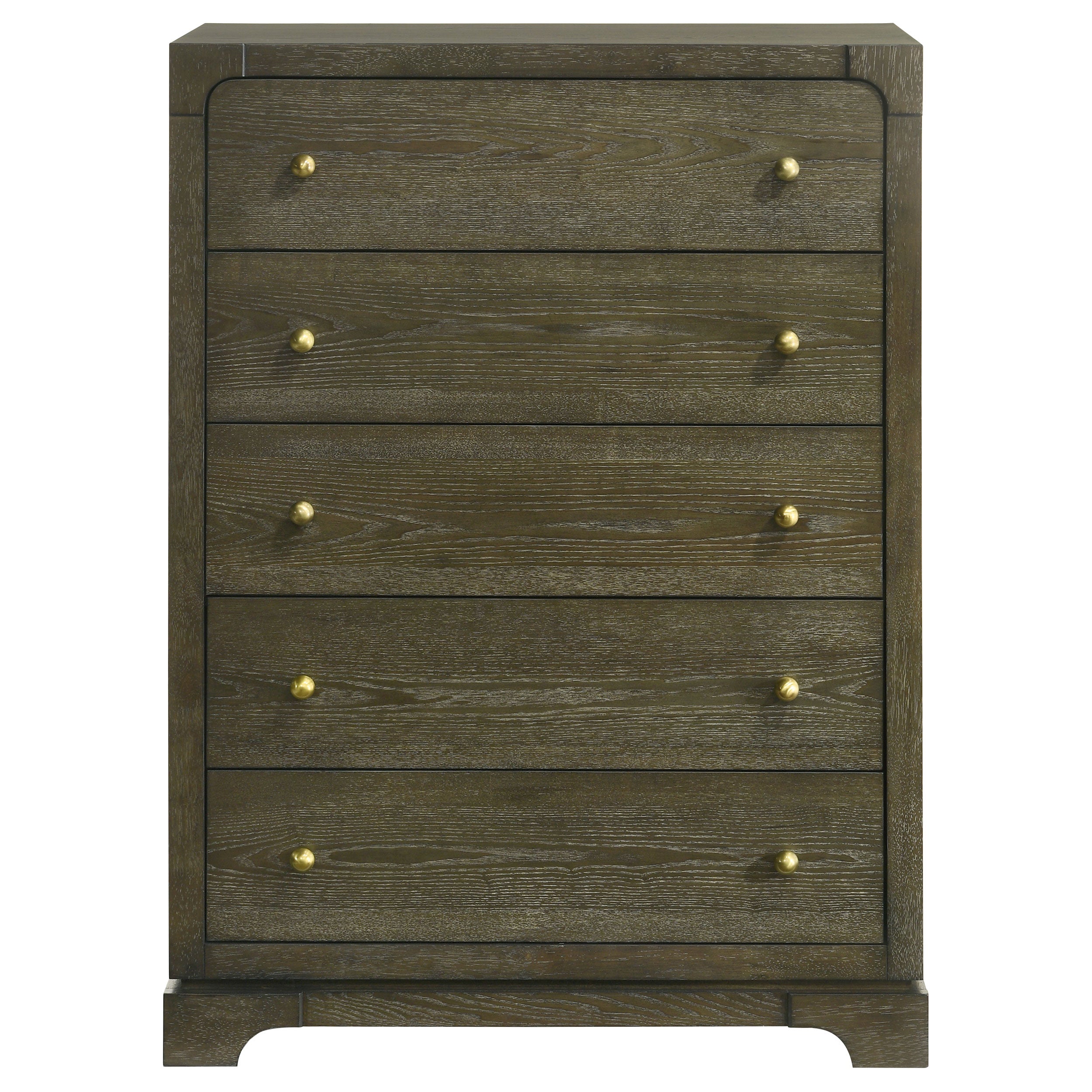 Gran Park 5-drawer Bedroom Chest of Drawers Dark Cocoa — view 3