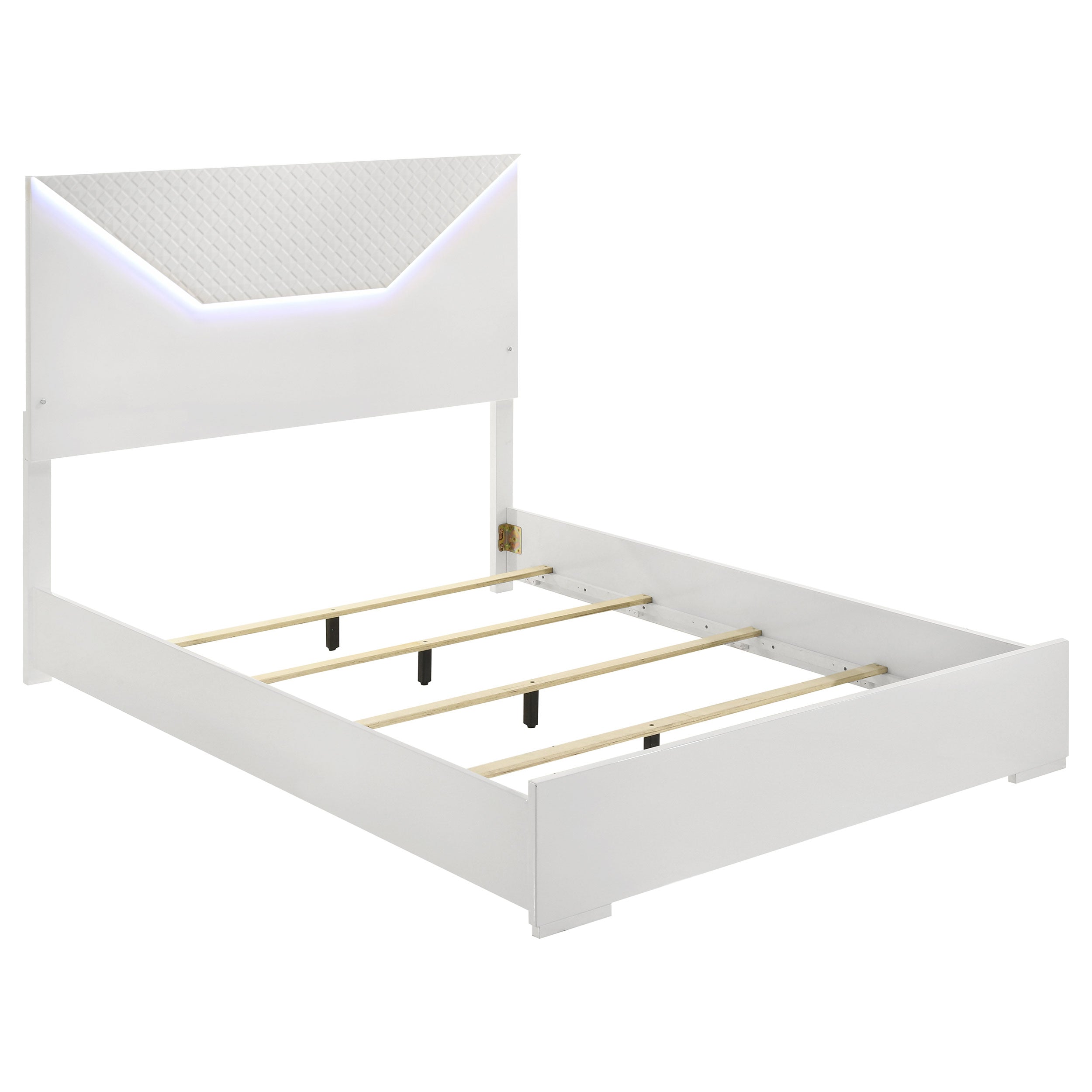 Ives 4-piece Queen Bedroom Set White High Gloss — view 3
