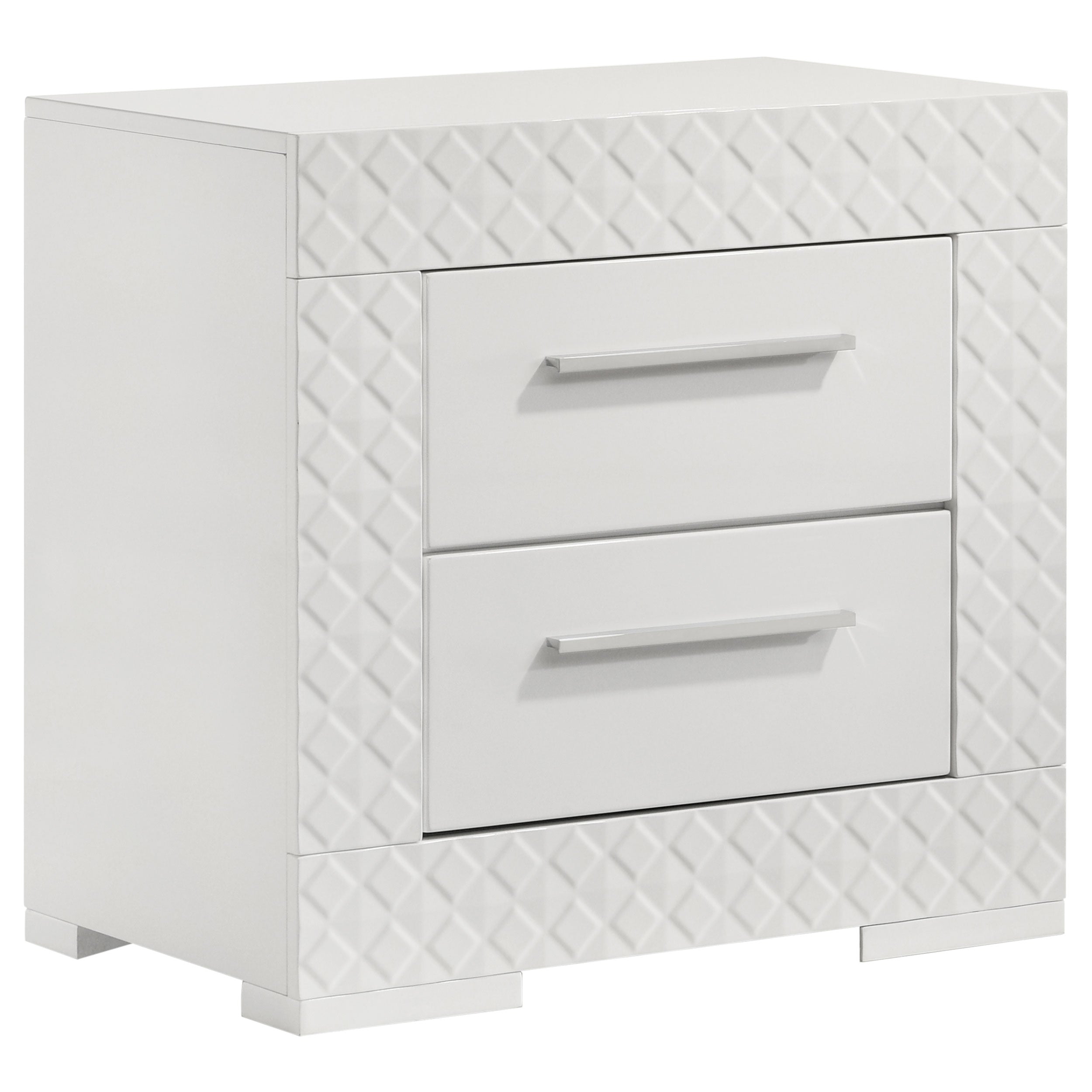 Ives 5-piece Queen Bedroom Set White High Gloss — view 5