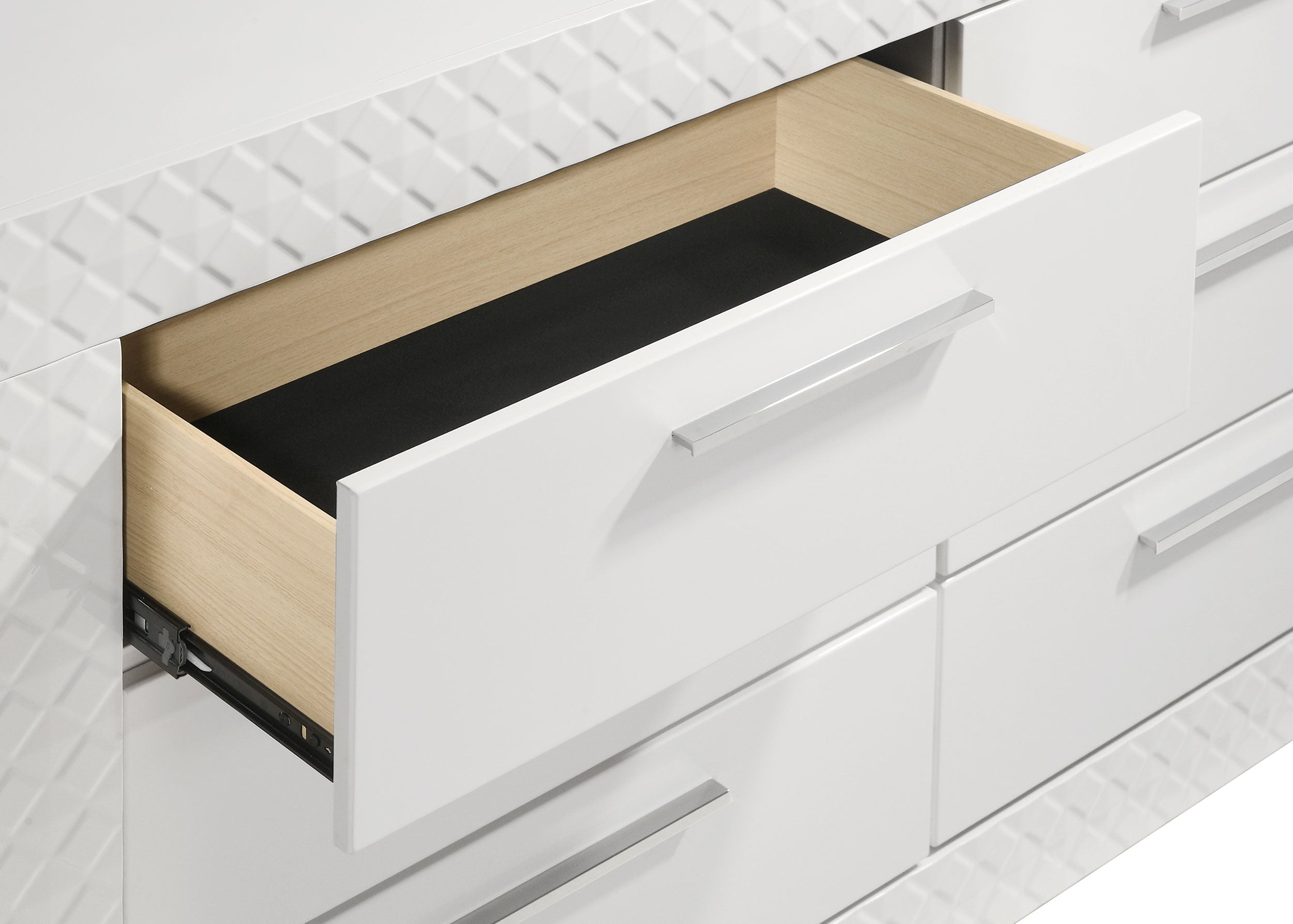 Ives 6-drawer Dresser and Mirror White High Gloss — view 10