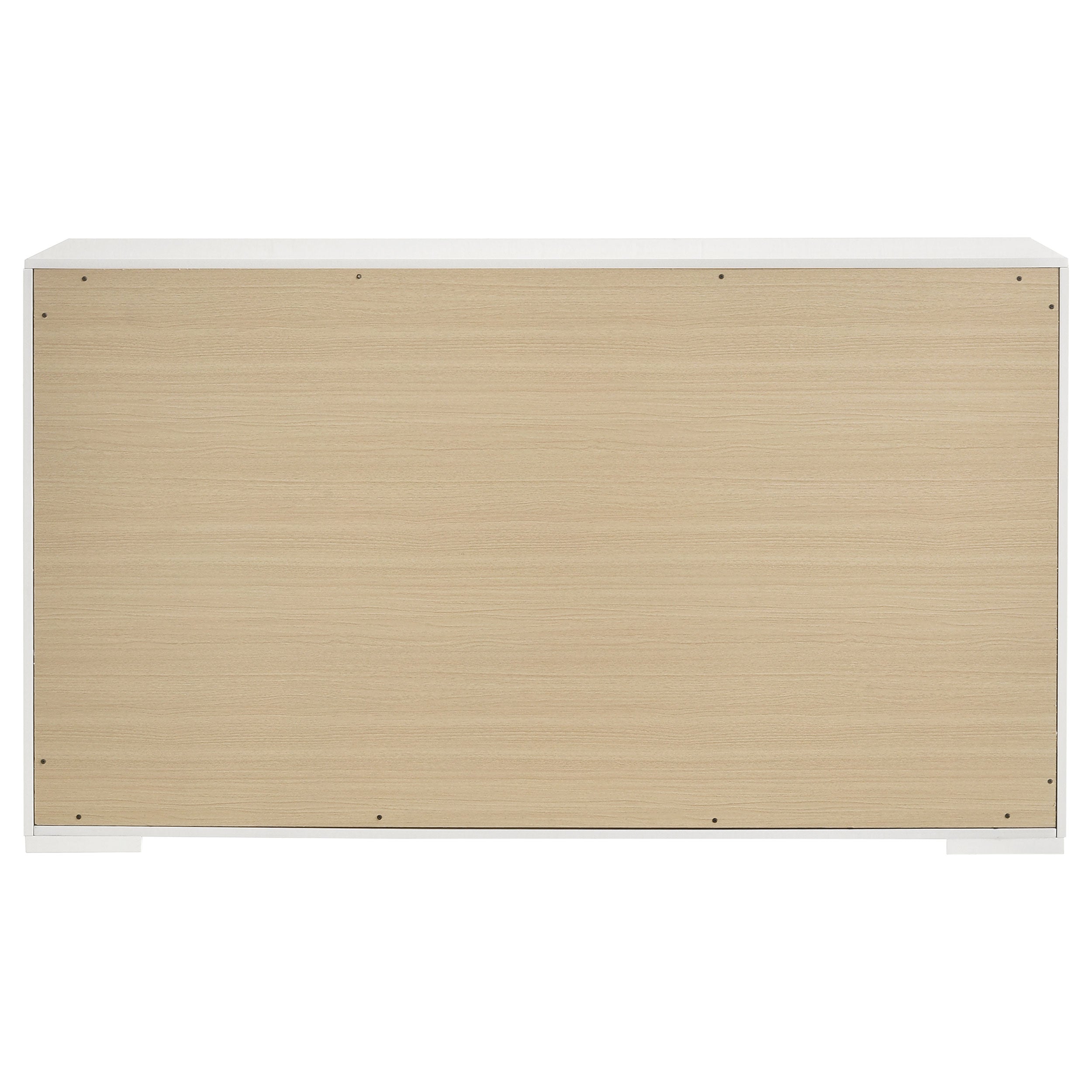 Ives 6-drawer Dresser Cabinet White High Gloss — view 7