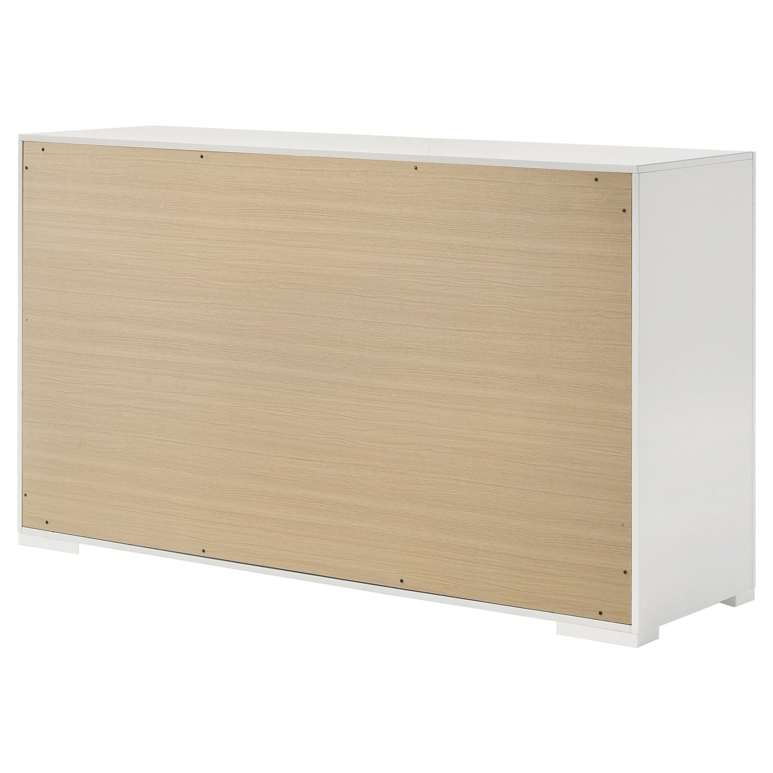 Ives 6-drawer Dresser Cabinet White High Gloss — view 8