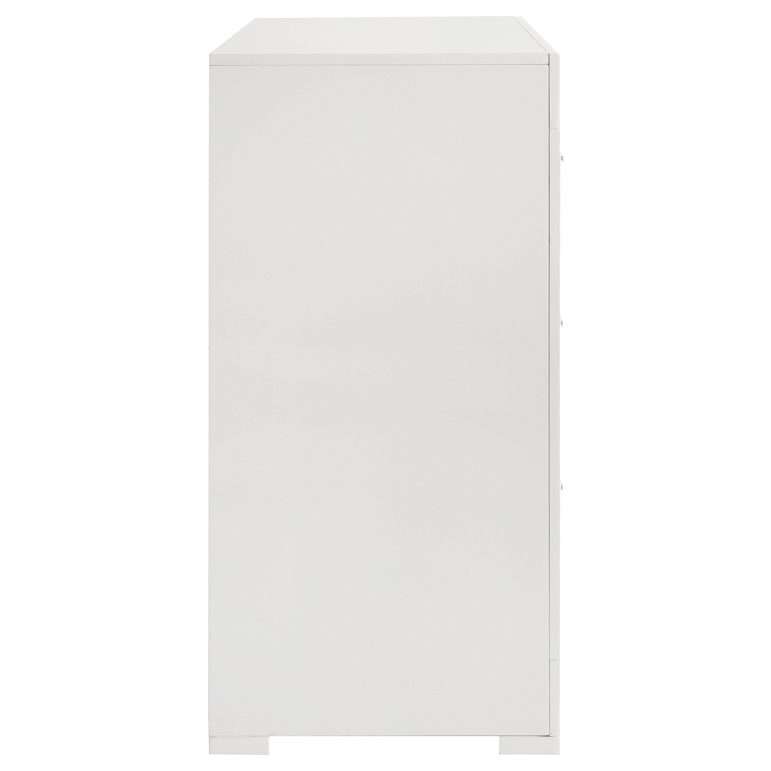 Ives 6-drawer Dresser Cabinet White High Gloss — view 9