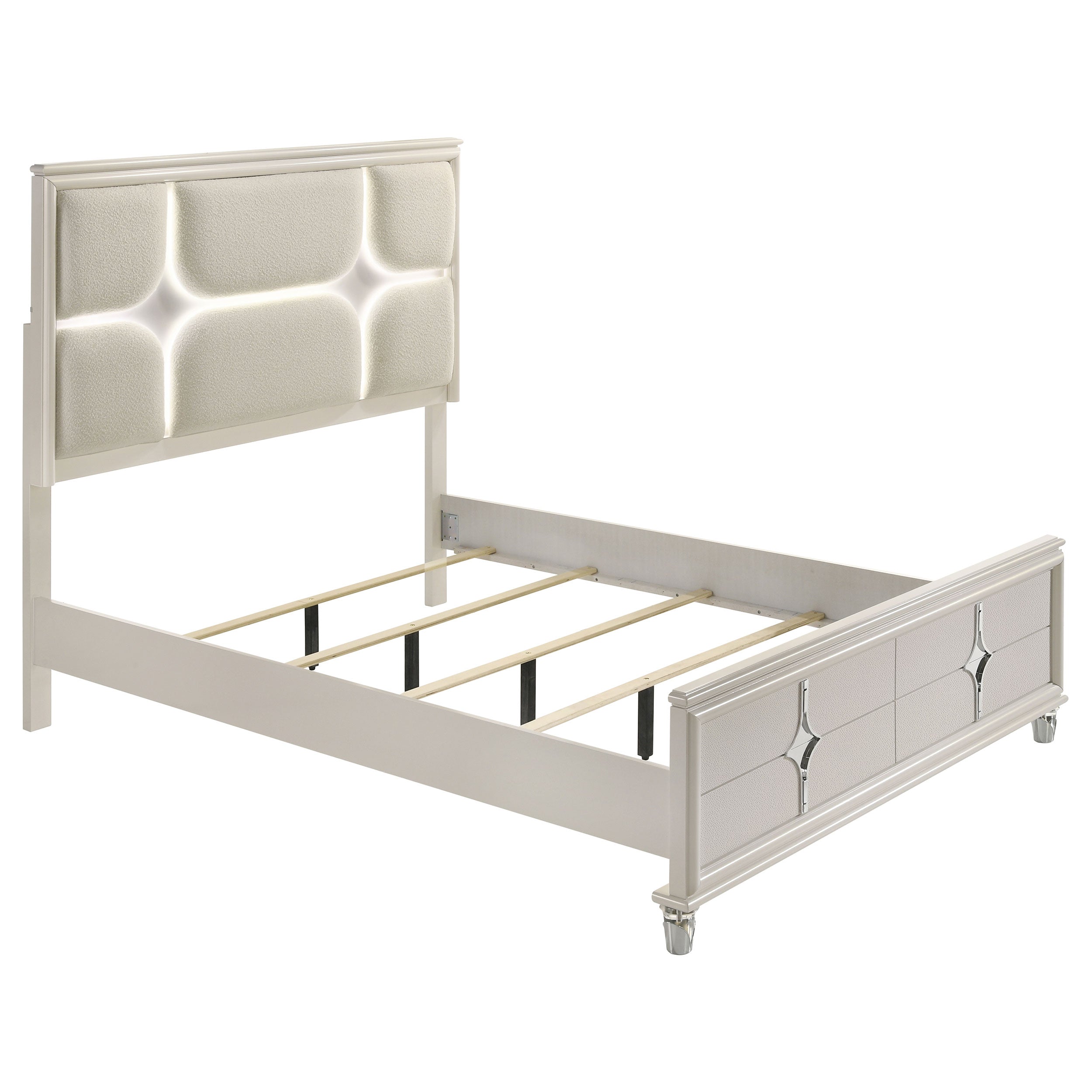 Olivia 4-piece Queen Bedroom Set Pearl White — view 3