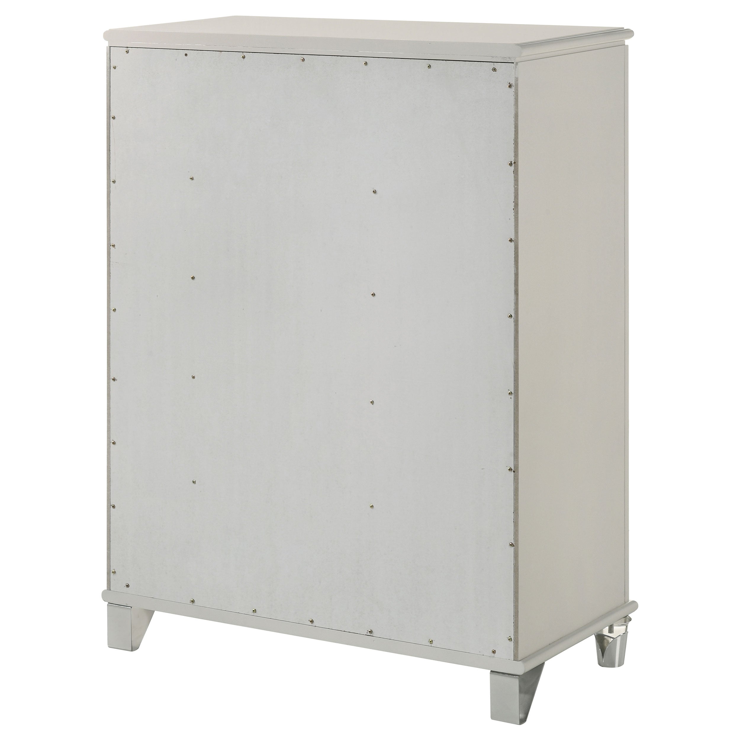 Olivia 5-drawer Bedroom Chest of Drawers Pearl White — view 8