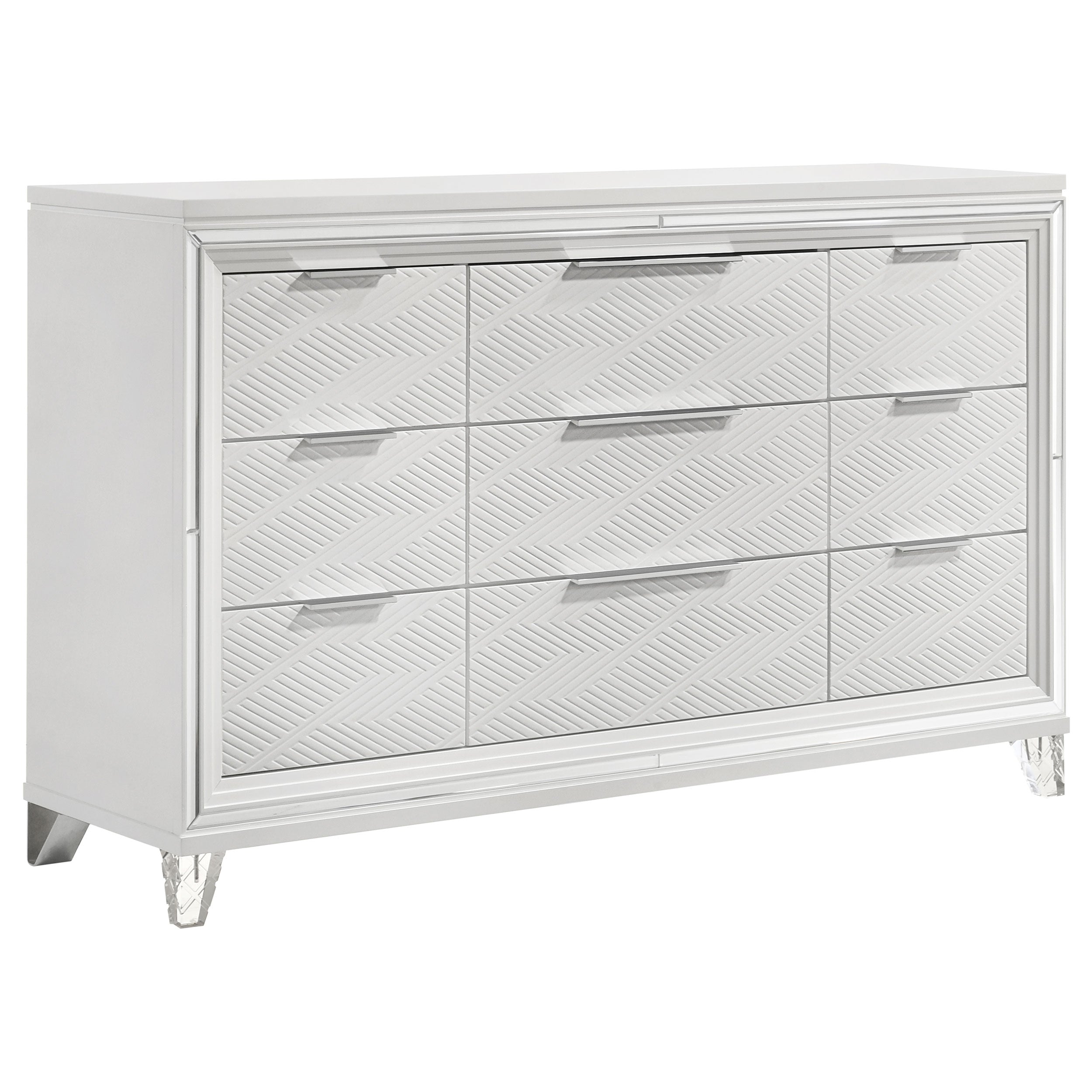 Marmore 4-piece Eastern King Bedroom Set White — view 7