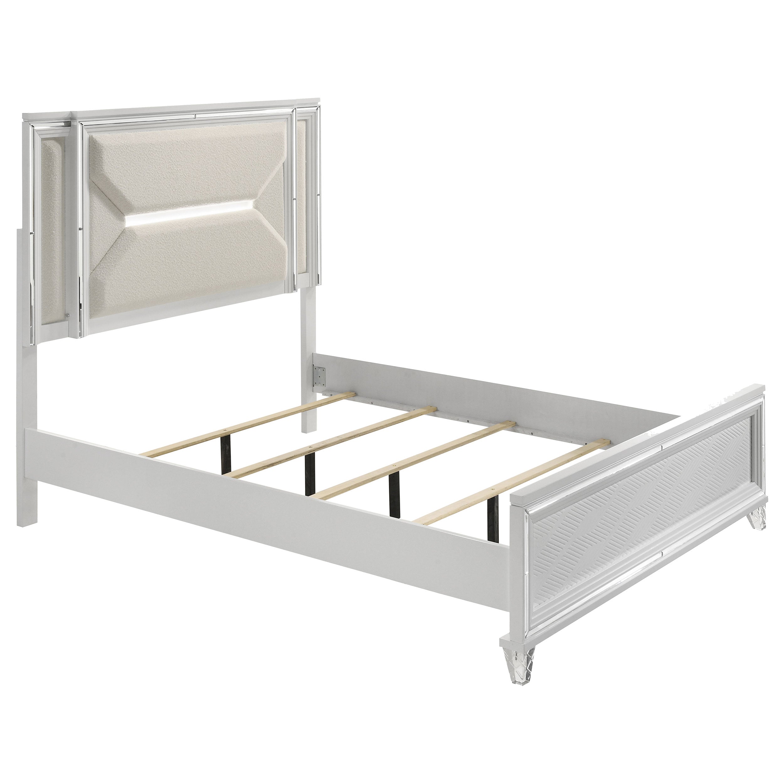 Marmore 5-piece Queen Bedroom Set White — view 3