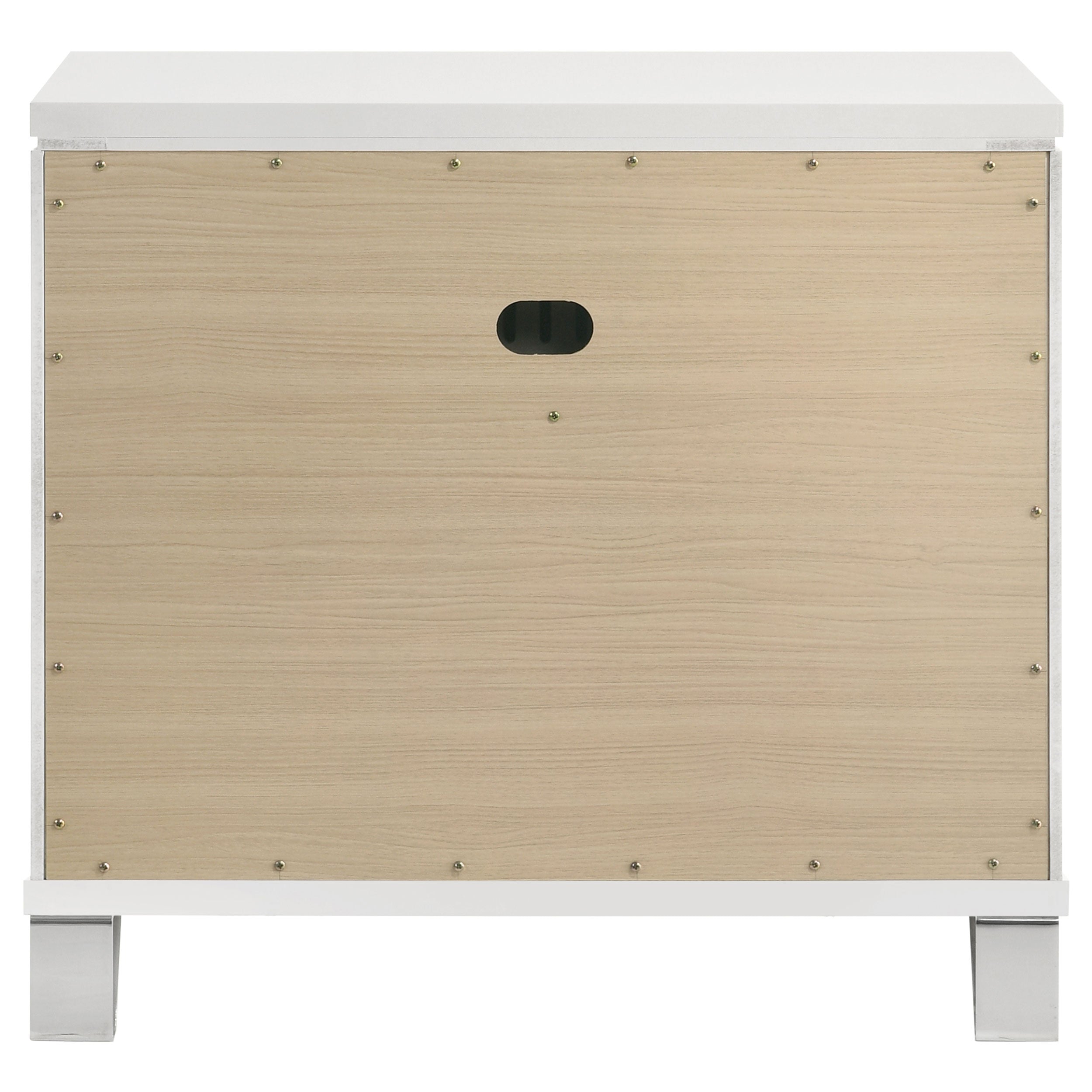 Marmore 2-drawer Nightstand Bedside Table White — view 7