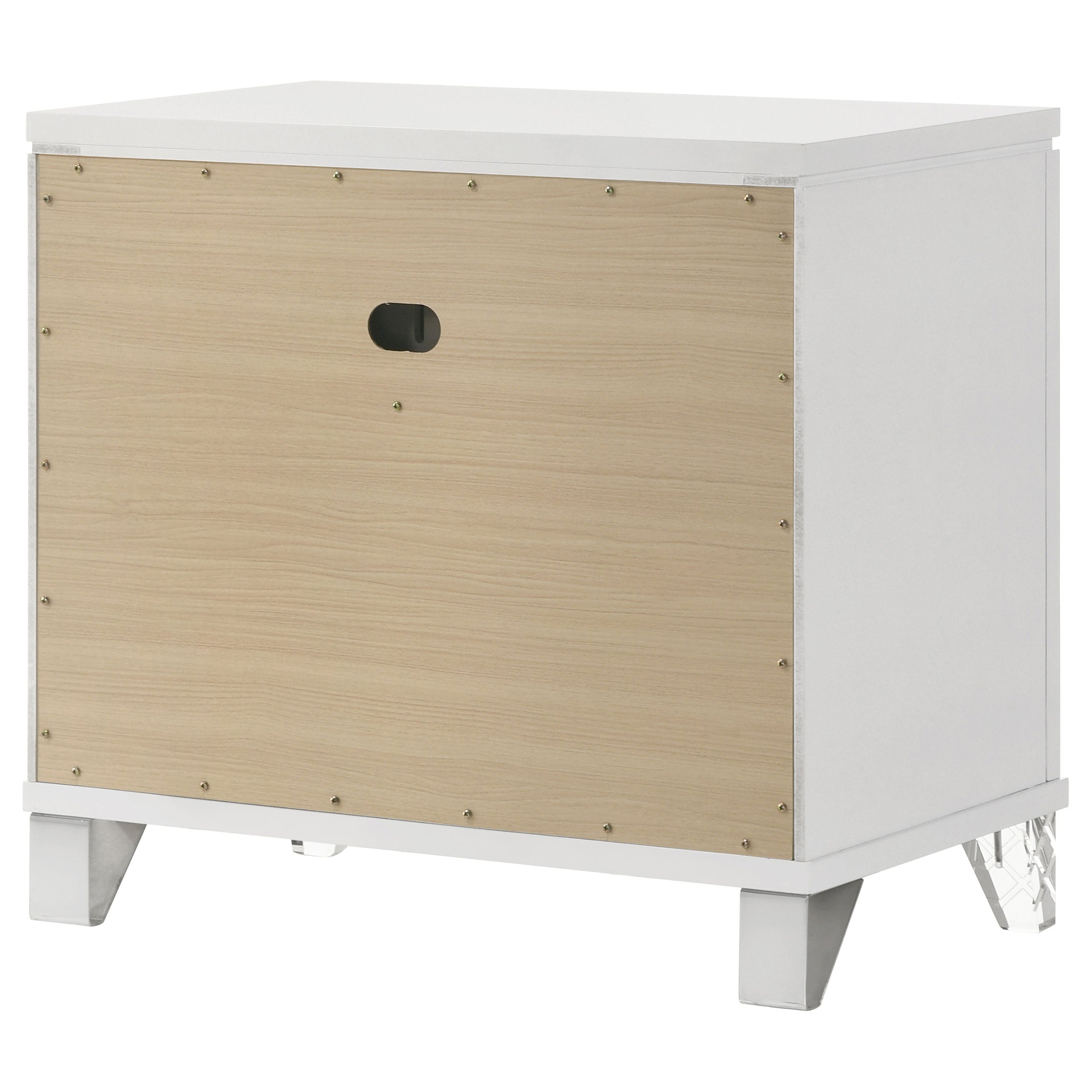 Marmore 2-drawer Nightstand Bedside Table White — view 8
