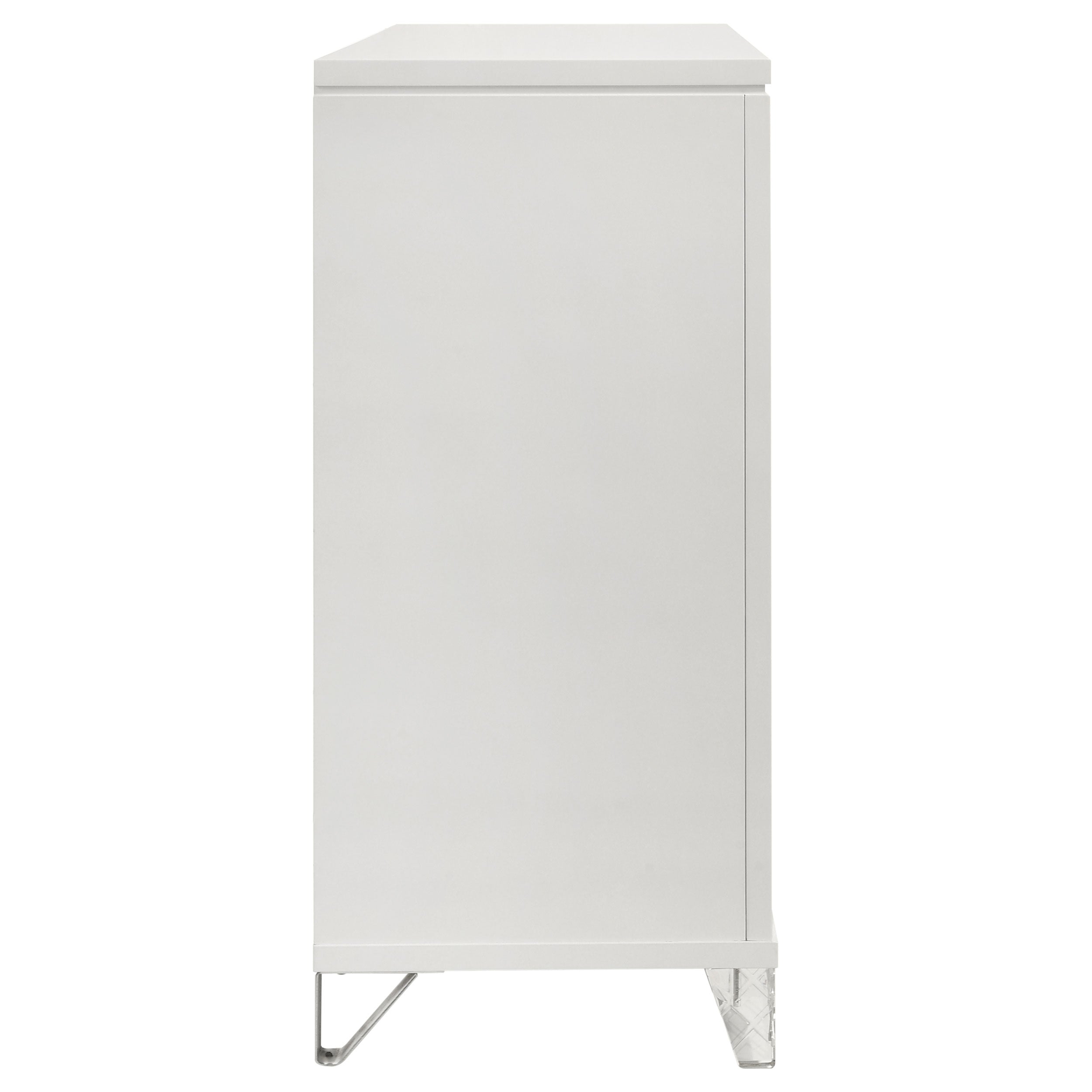 Marmore 9-drawer Dresser Cabinet White — view 9